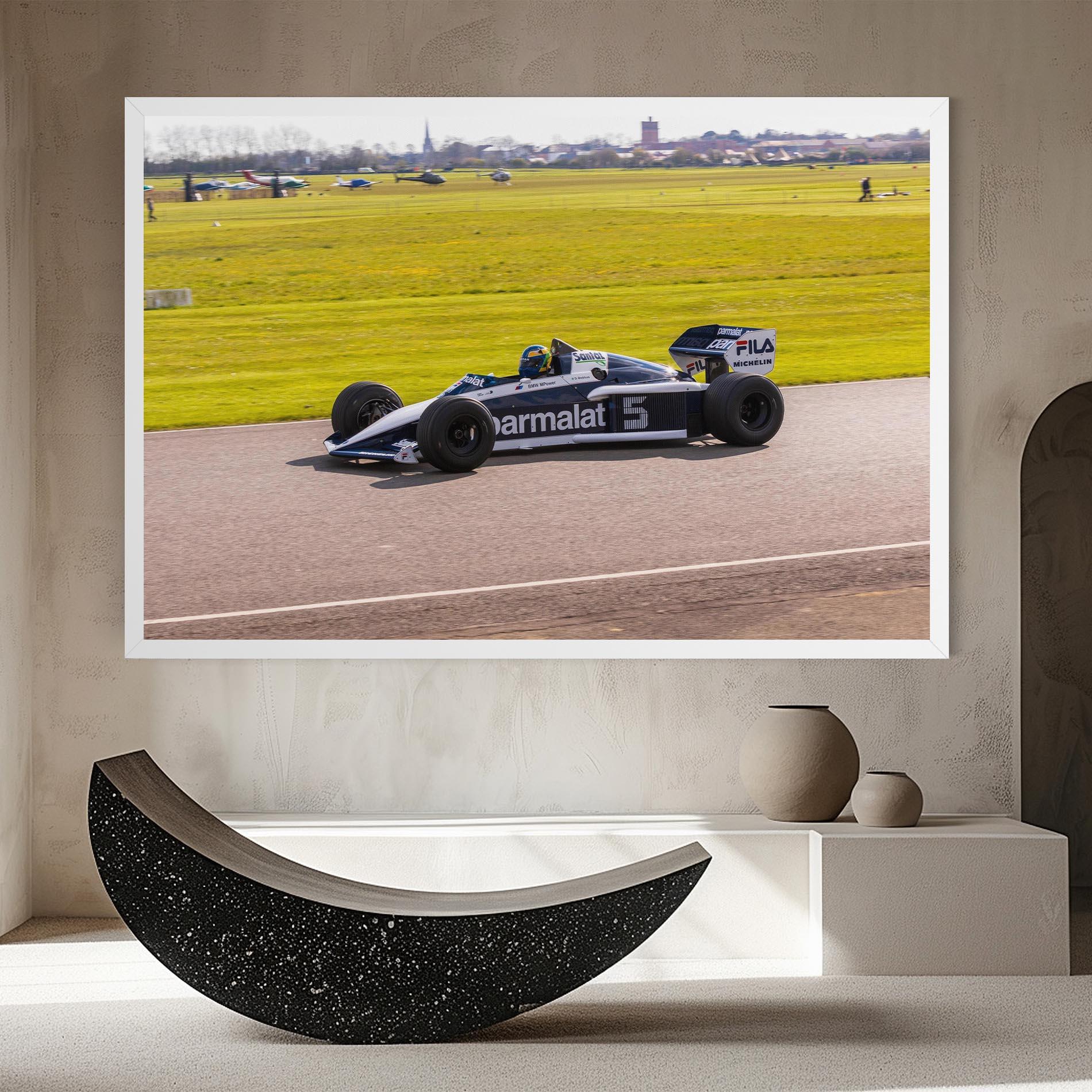Leinwandbild Black F1 Car mockup 8