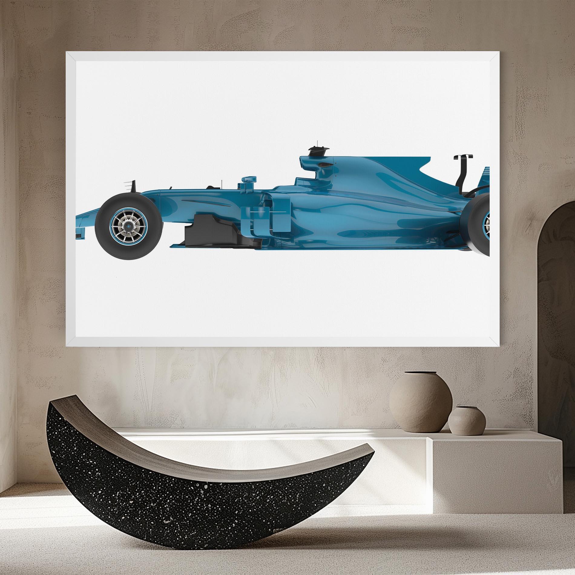 Leinwandbild Blue F1 Toy mockup 8