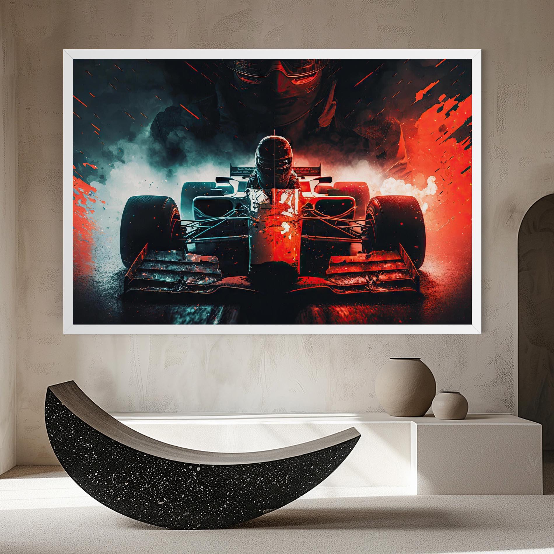 Leinwandbild Blue Red F1 mockup 8