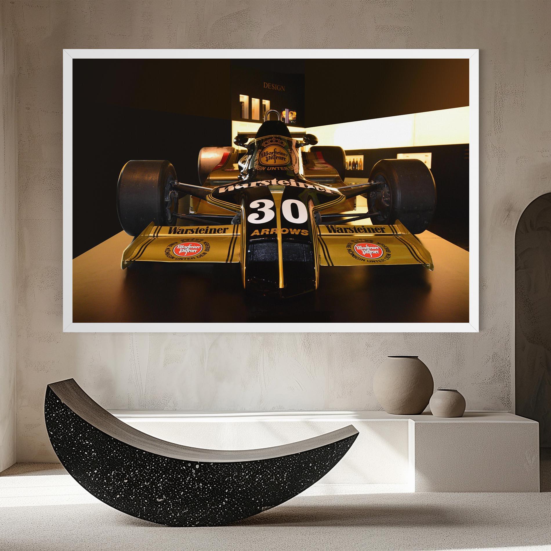 Leinwandbild Formula 1 Car Color mockup 8