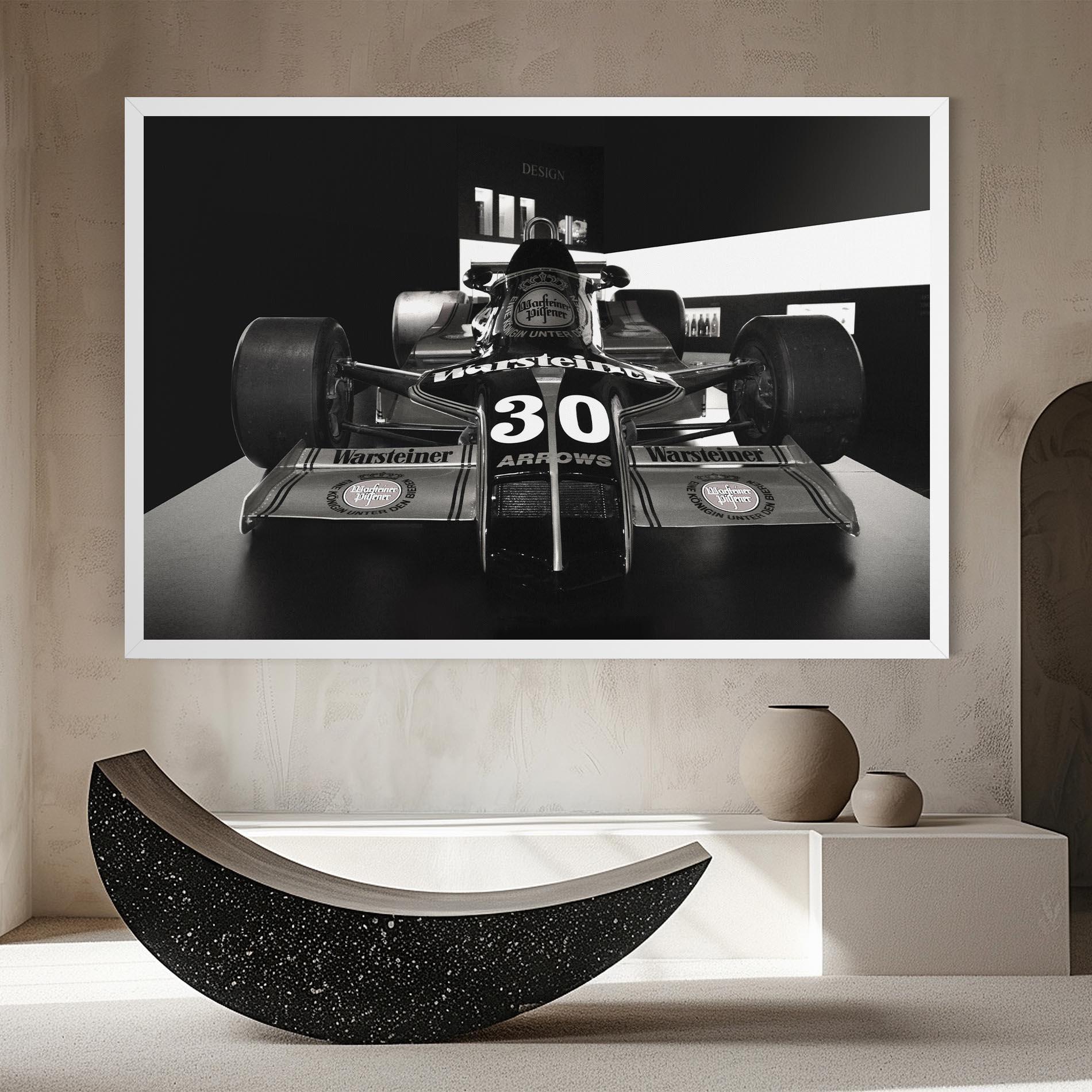 Leinwandbild Formula 1 Car Grey mockup 8