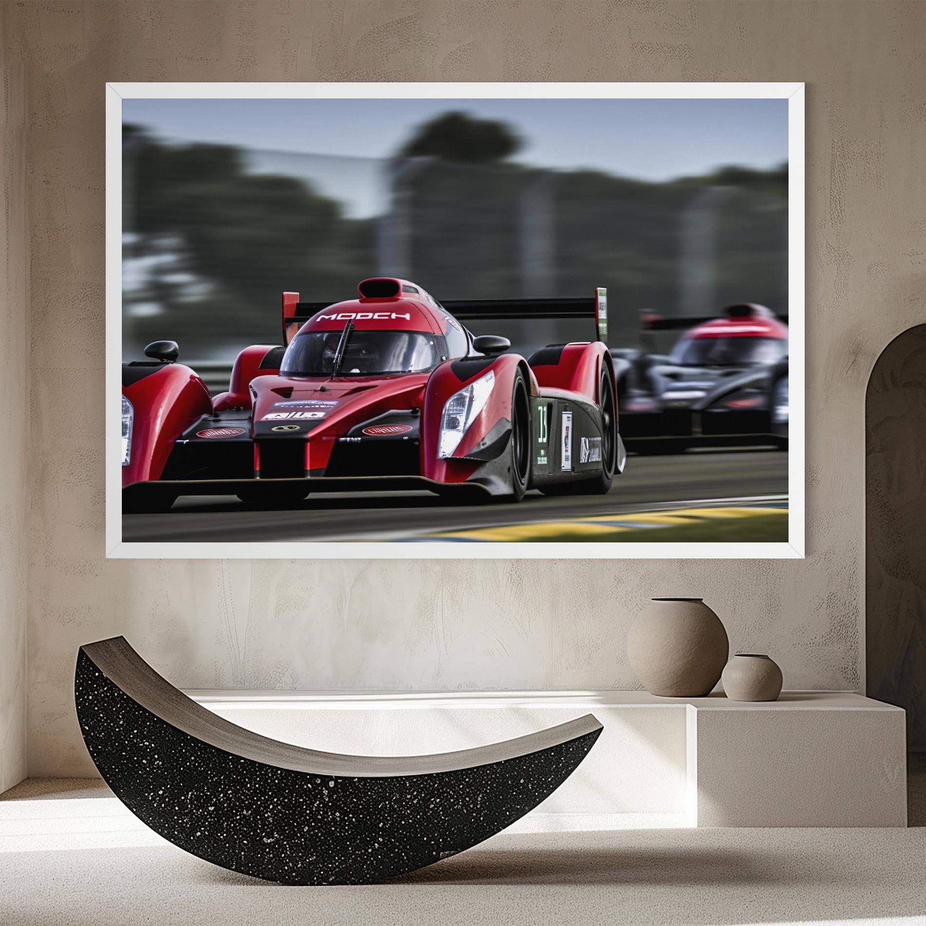 Leinwandbild Red Racing Cars mockup 8