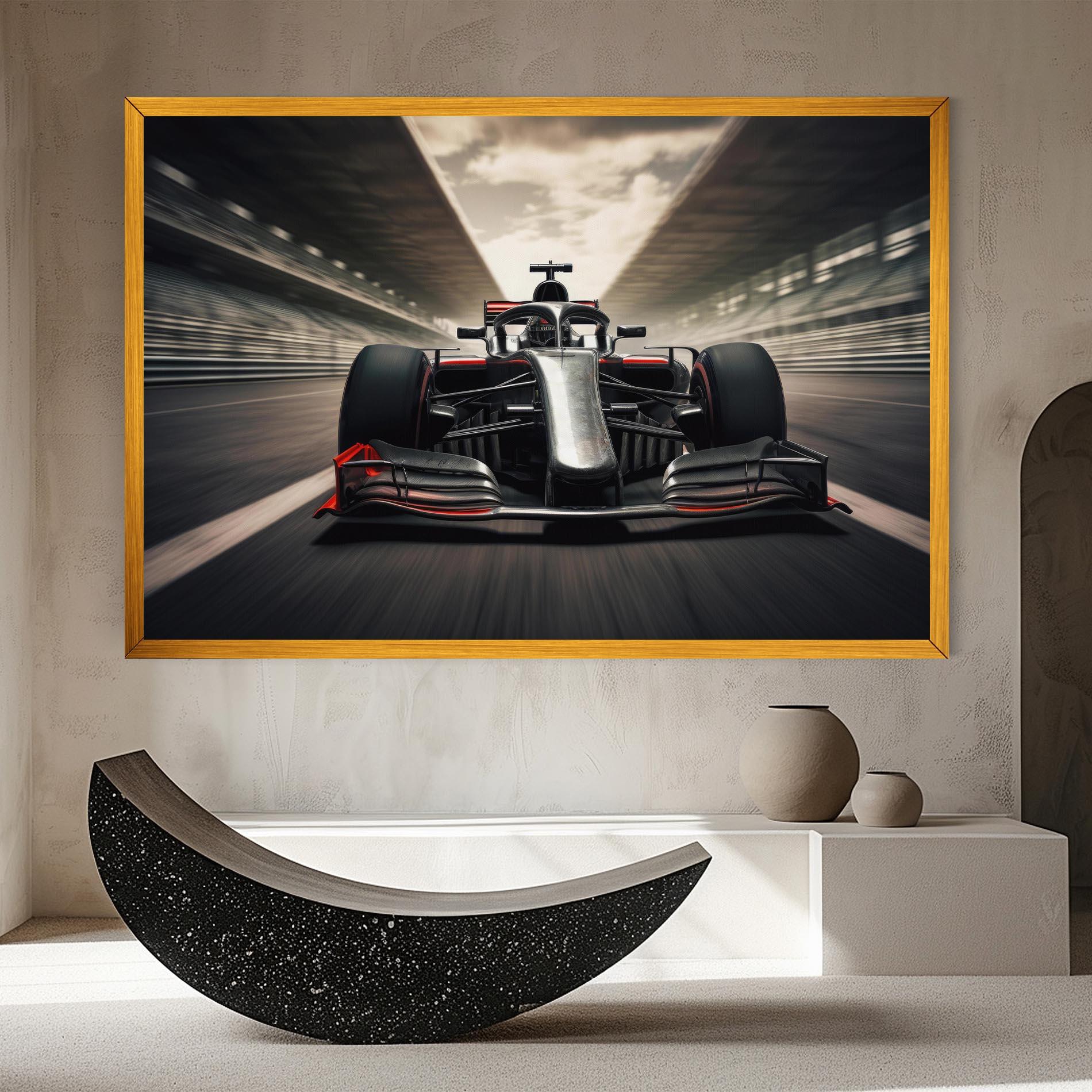 Leinwandbild Black Red F1 mockup 8