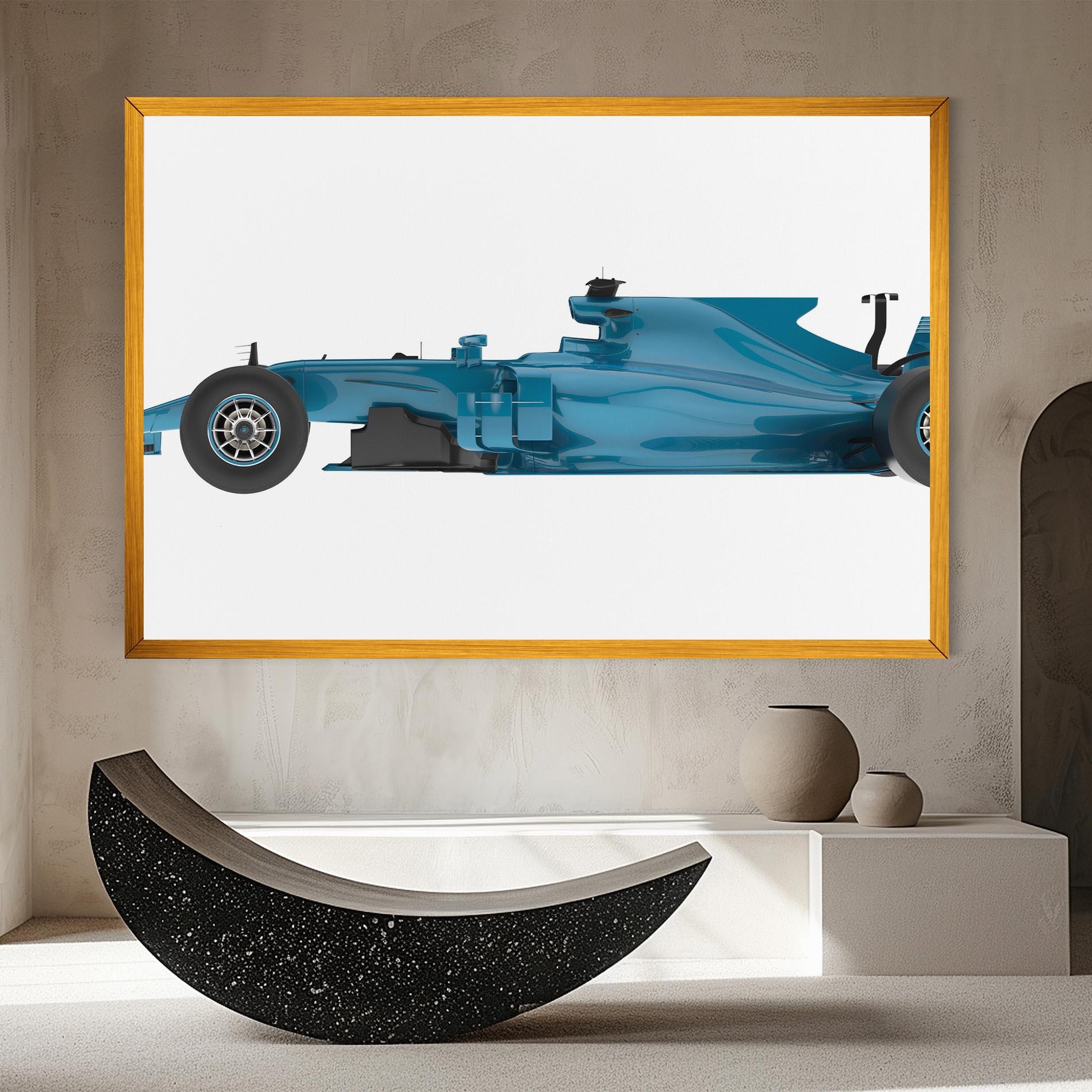 Leinwandbild Blue F1 Toy mockup 8