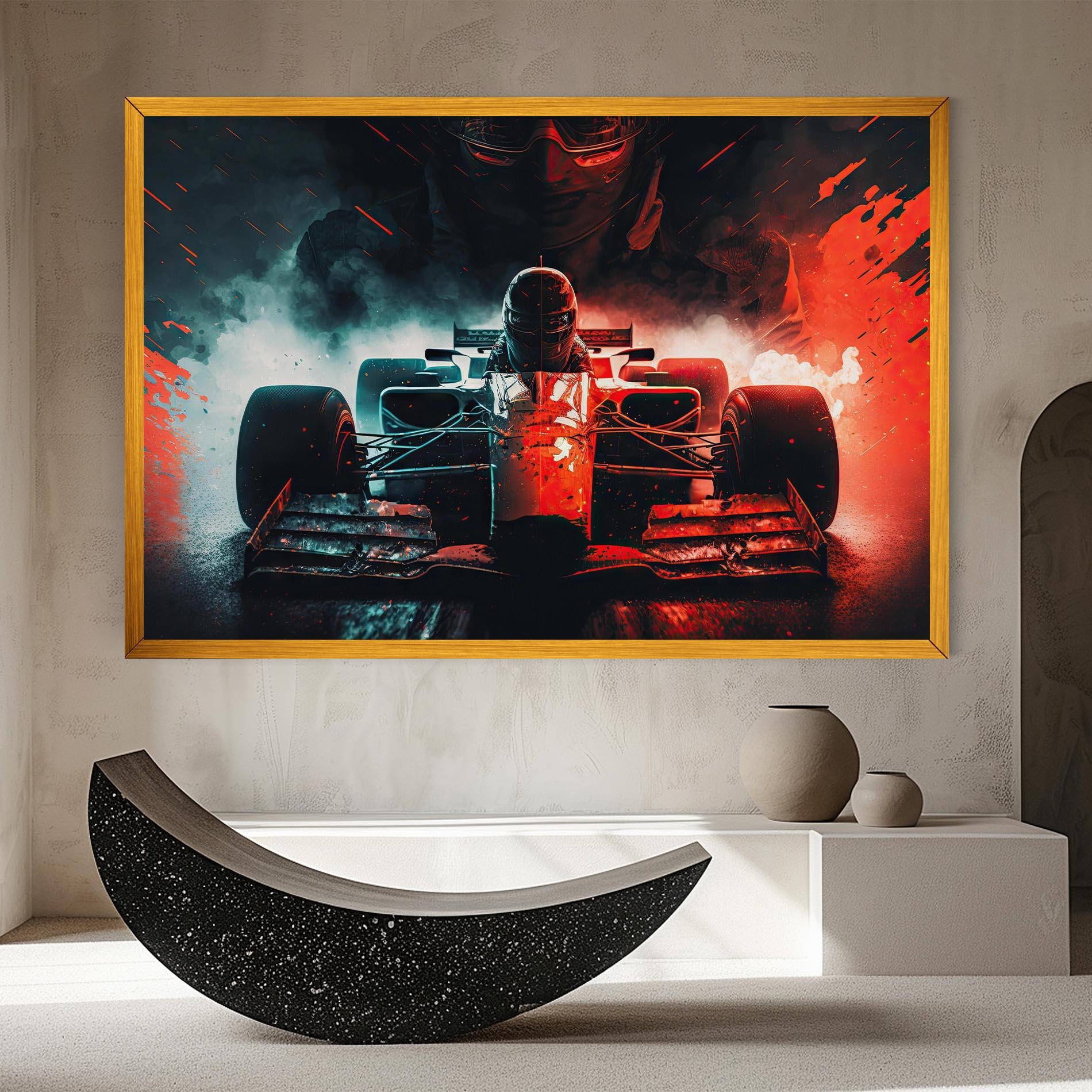 Leinwandbild Blue Red F1 mockup 8