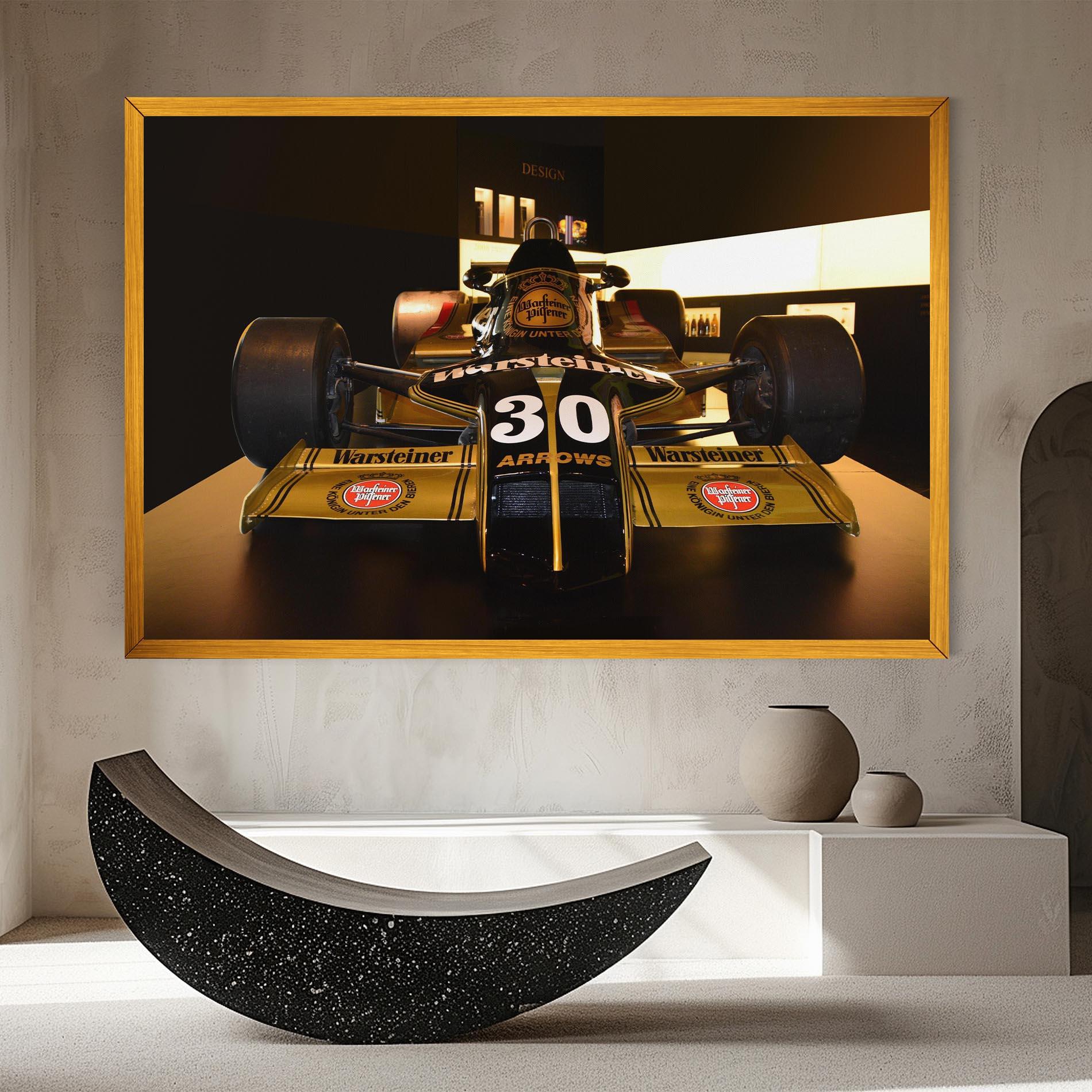 Leinwandbild Formula 1 Car Color mockup 8