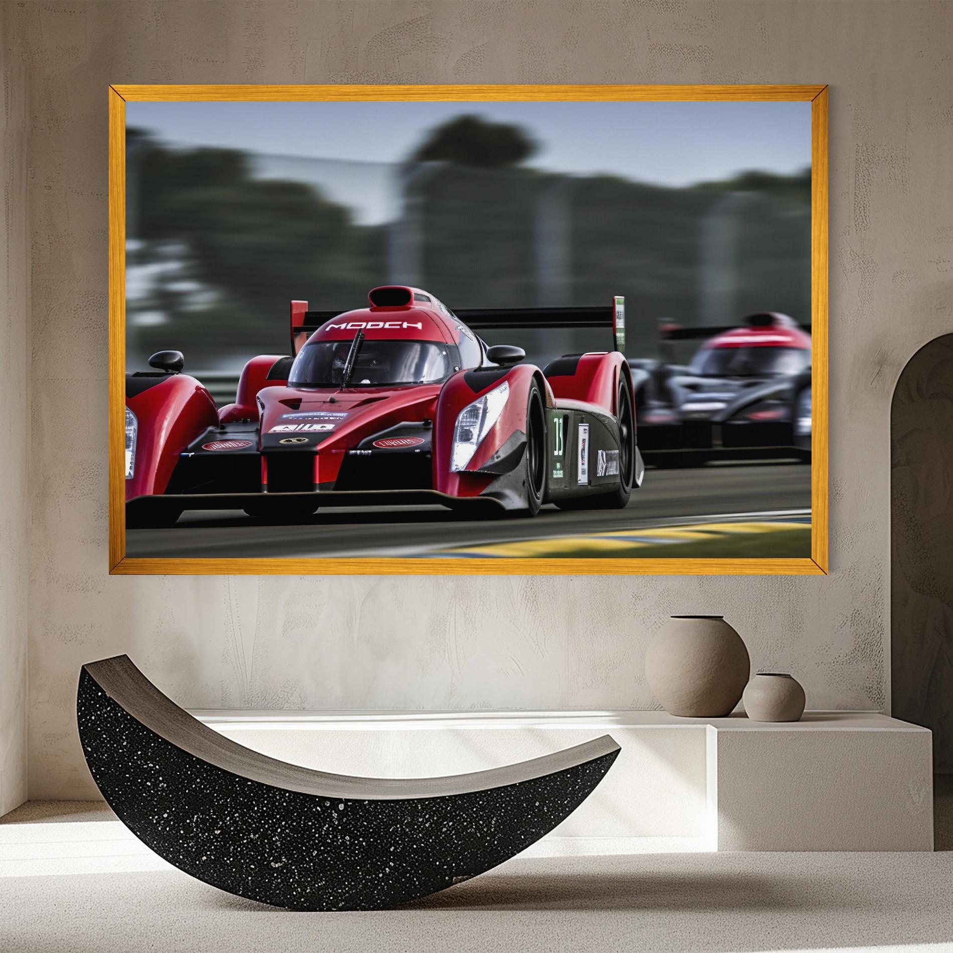 Leinwandbild Red Racing Cars mockup 8