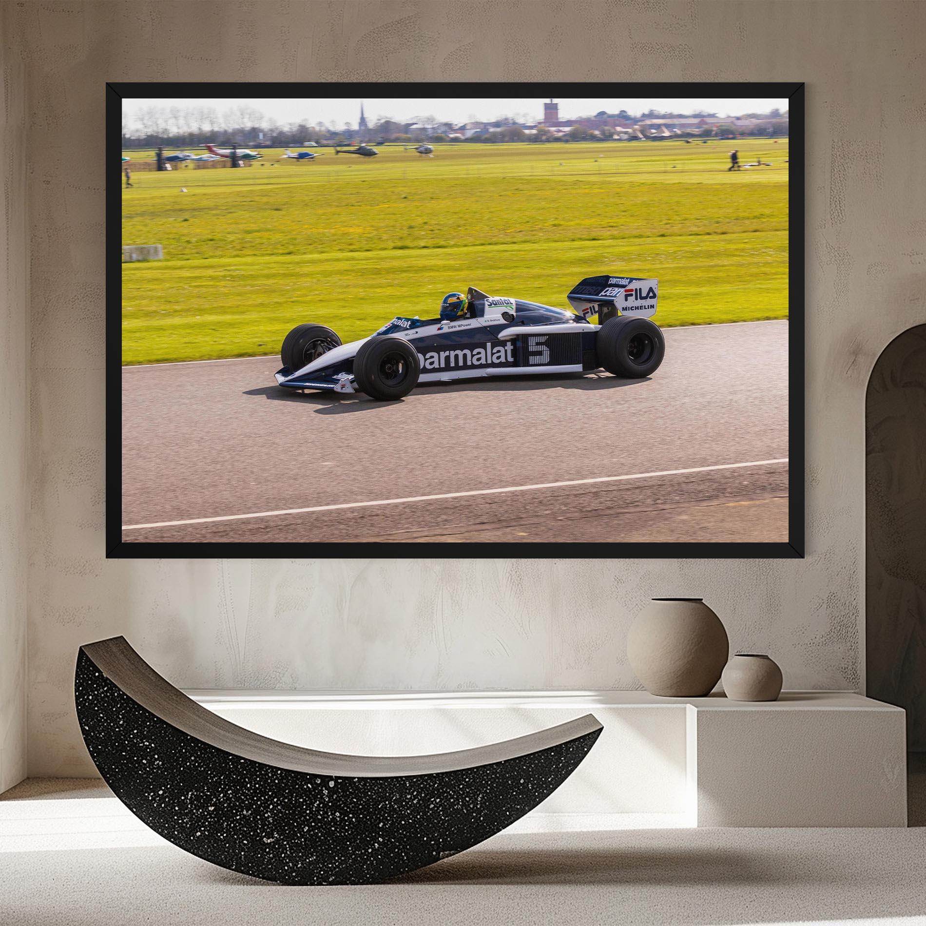 Leinwandbild Black F1 Car mockup 8