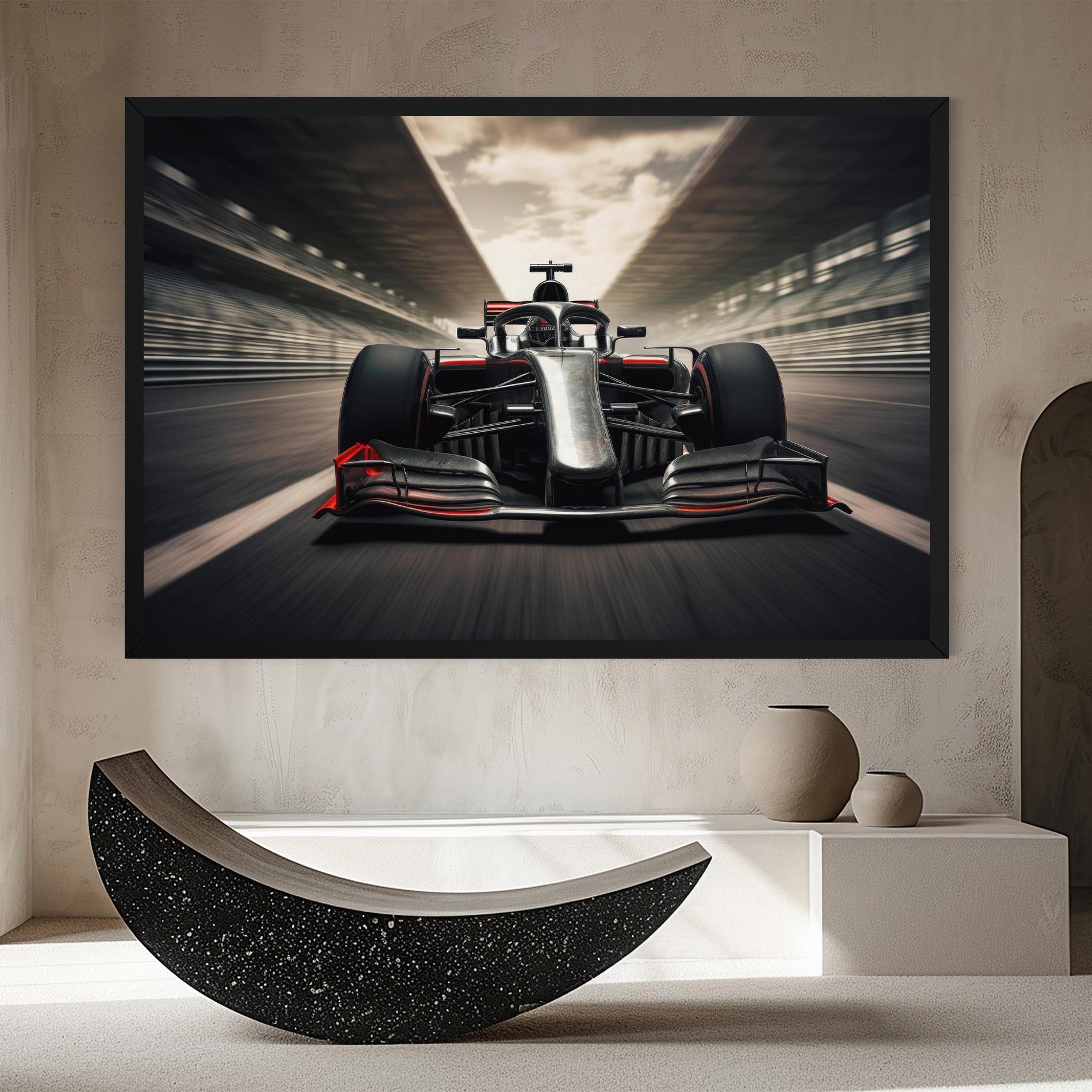 Leinwandbild Black Red F1 mockup 8
