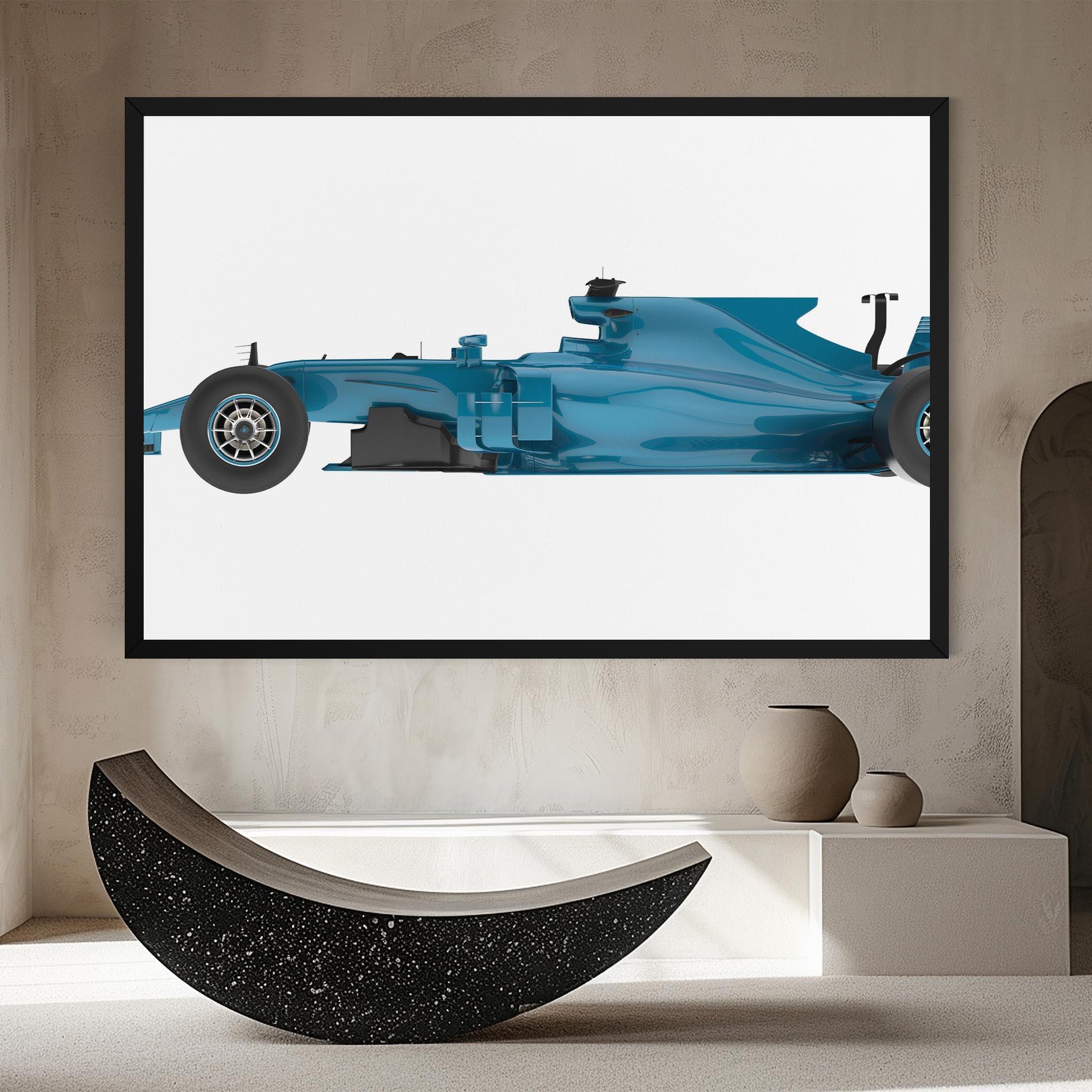 Leinwandbild Blue F1 Toy mockup 8