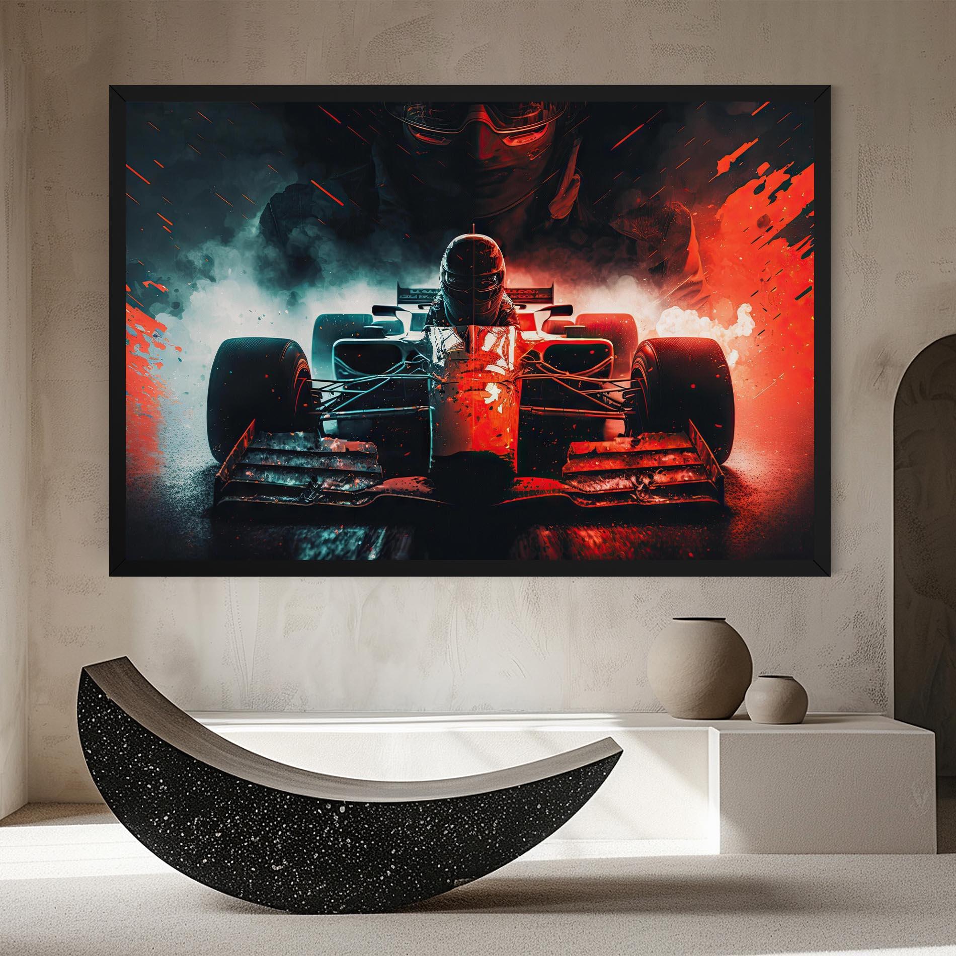 Leinwandbild Blue Red F1 mockup 8