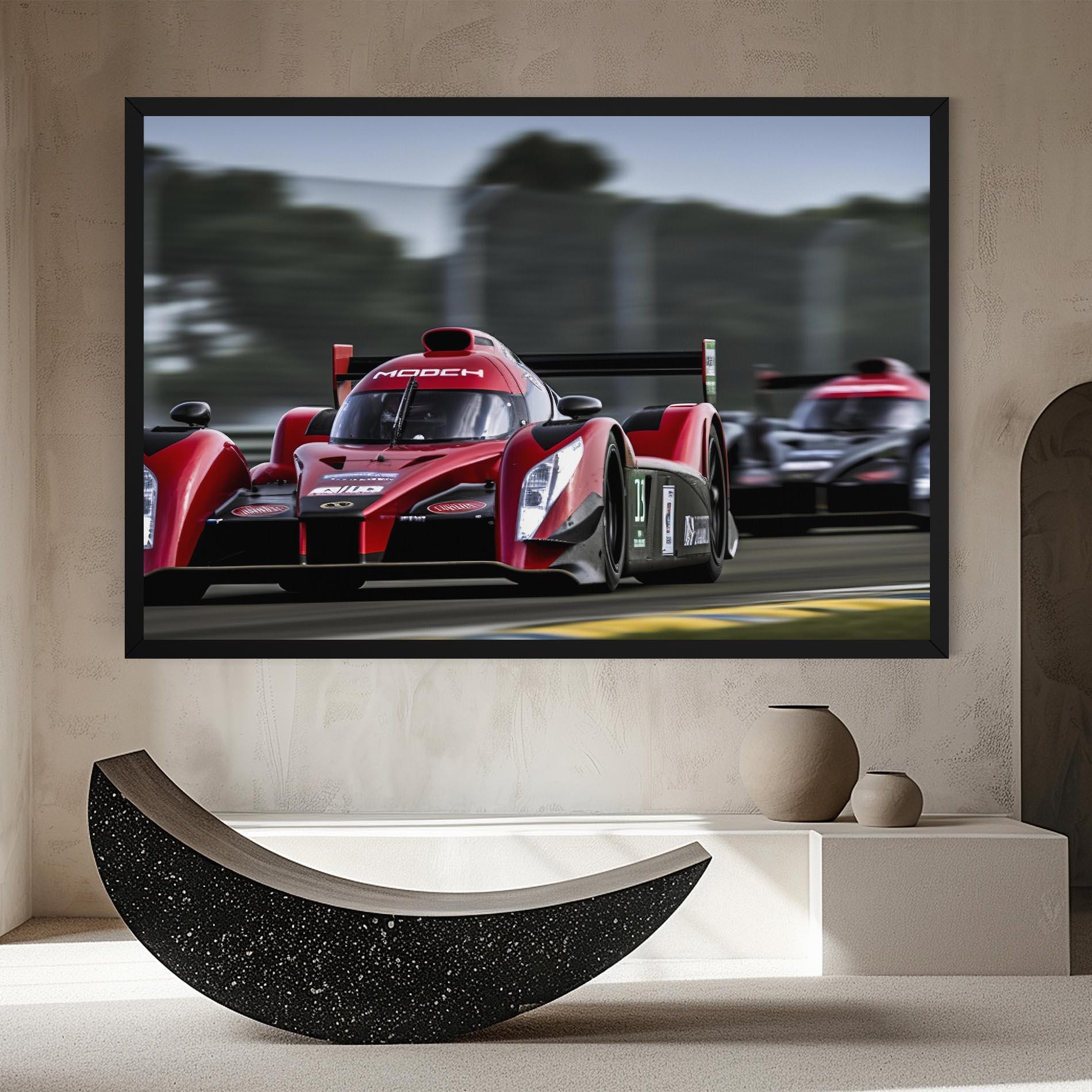 Leinwandbild Red Racing Cars mockup 8