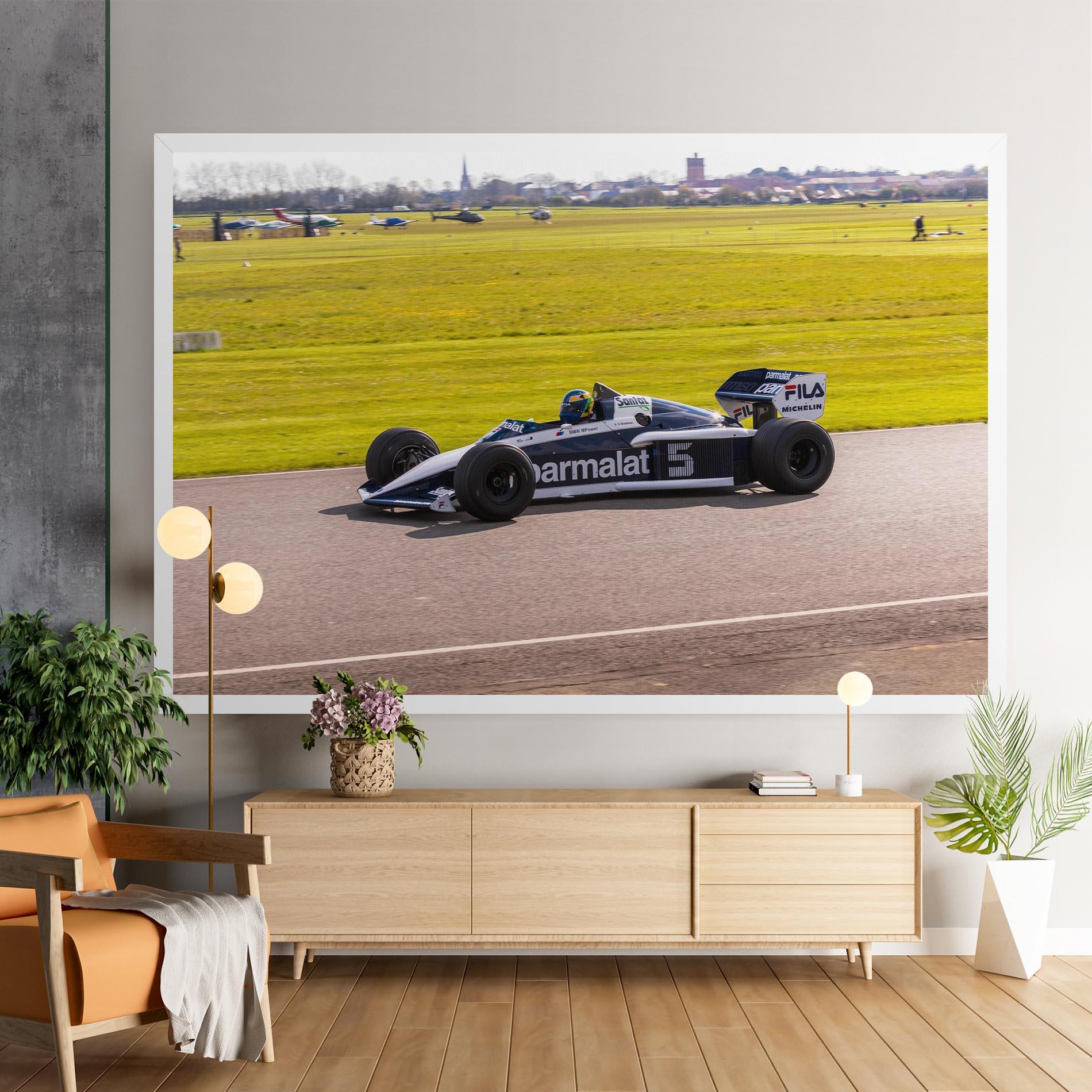 Leinwandbild Black F1 Car mockup 9