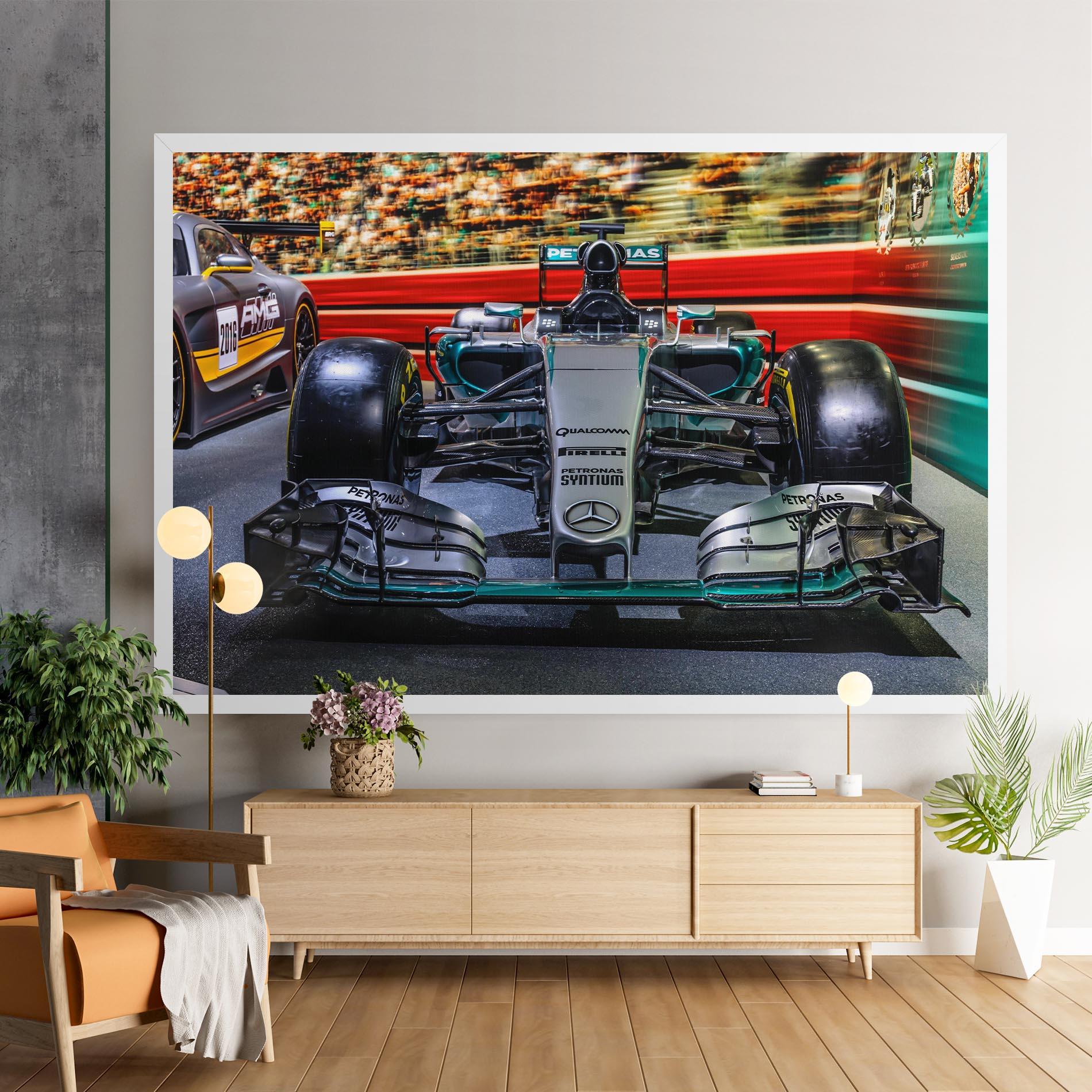 Leinwandbild Black Green F1 mockup 9