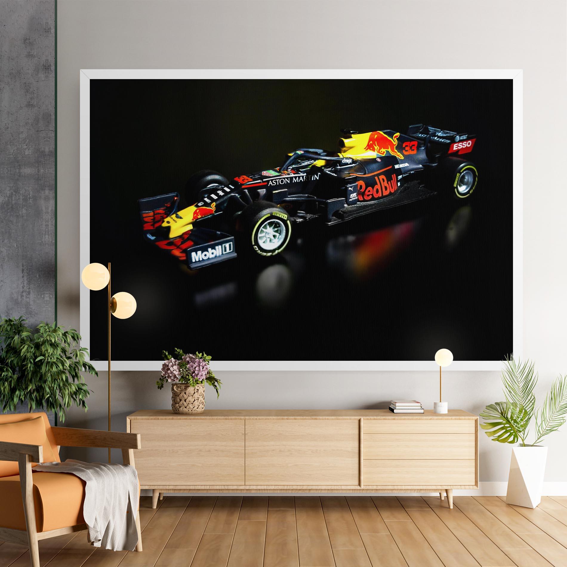 Leinwandbild Black Yellow F1 mockup 9