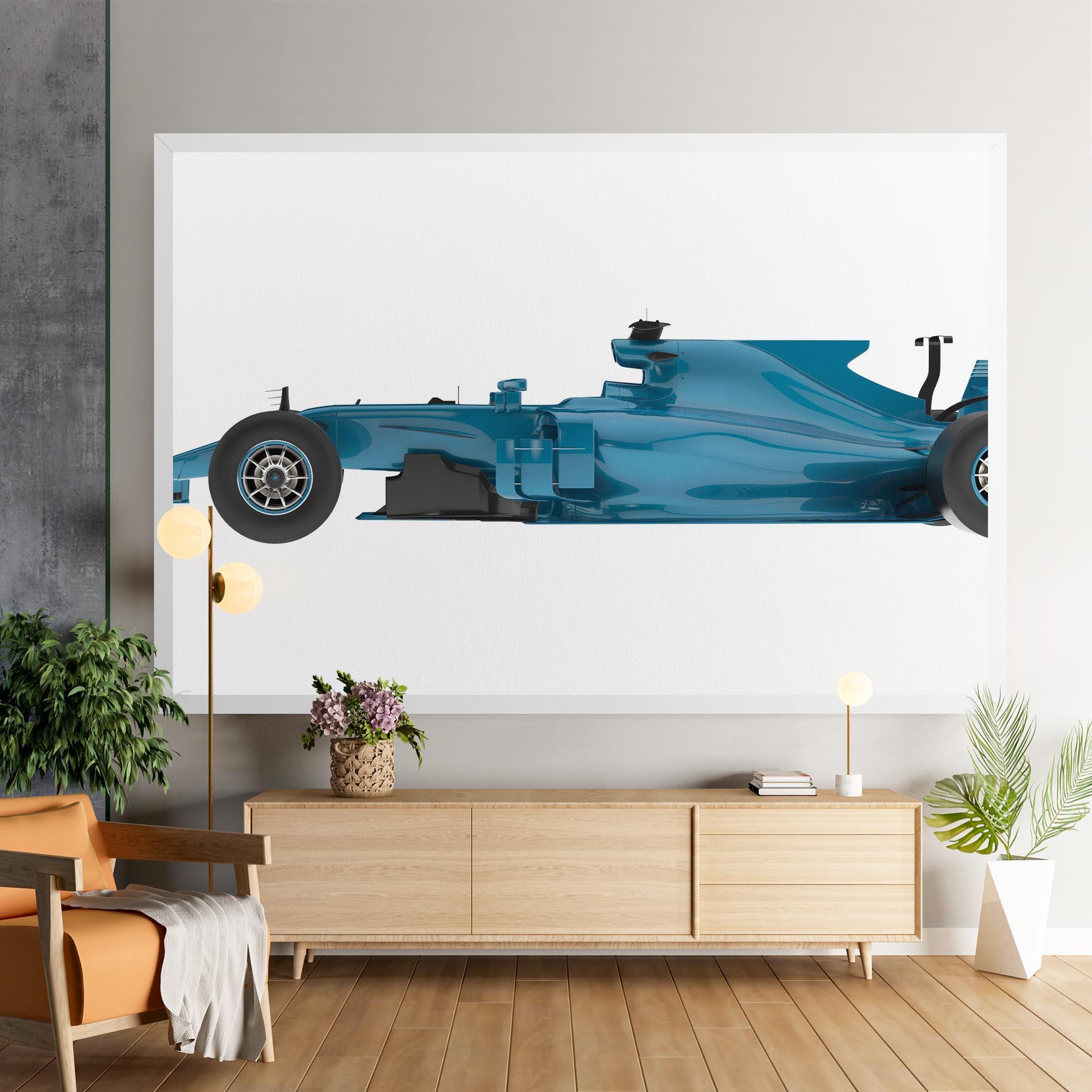 Leinwandbild Blue F1 Toy mockup 9