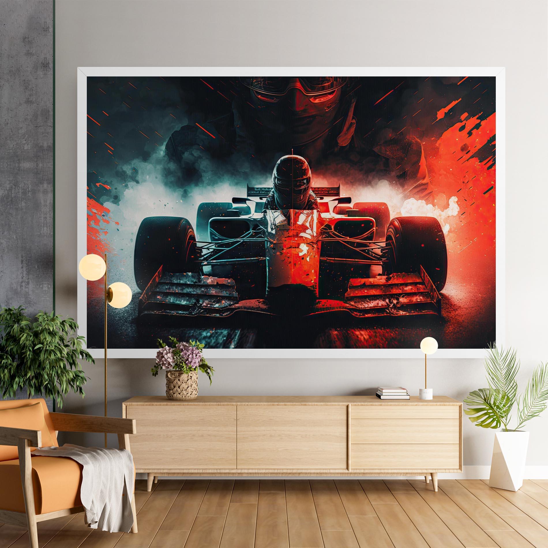 Leinwandbild Blue Red F1 mockup 9