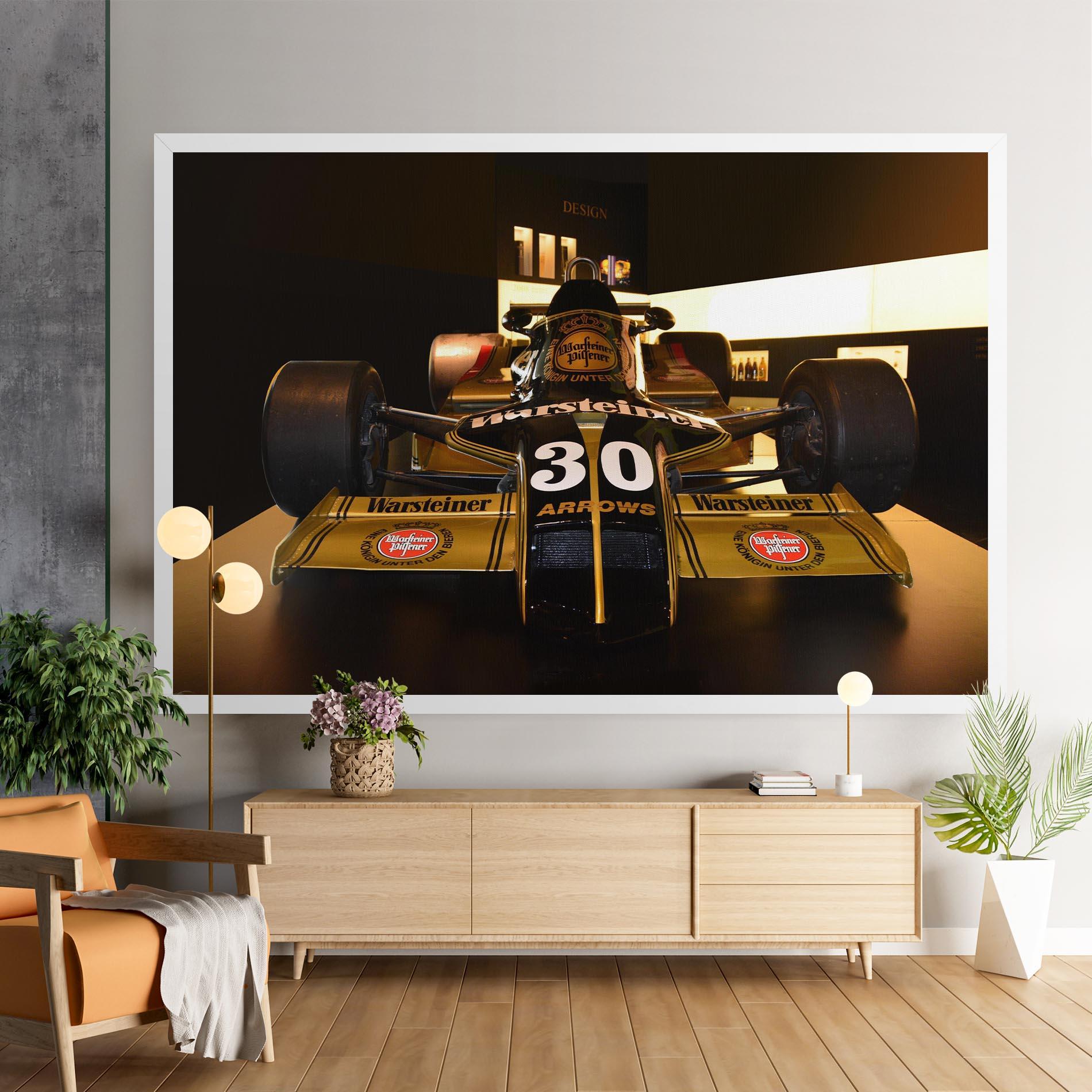 Leinwandbild Formula 1 Car Color mockup 9