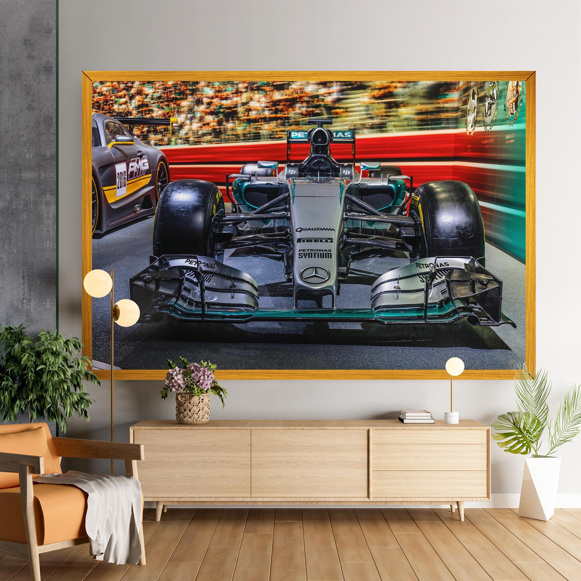 Leinwandbild Black Green F1 mockup 9