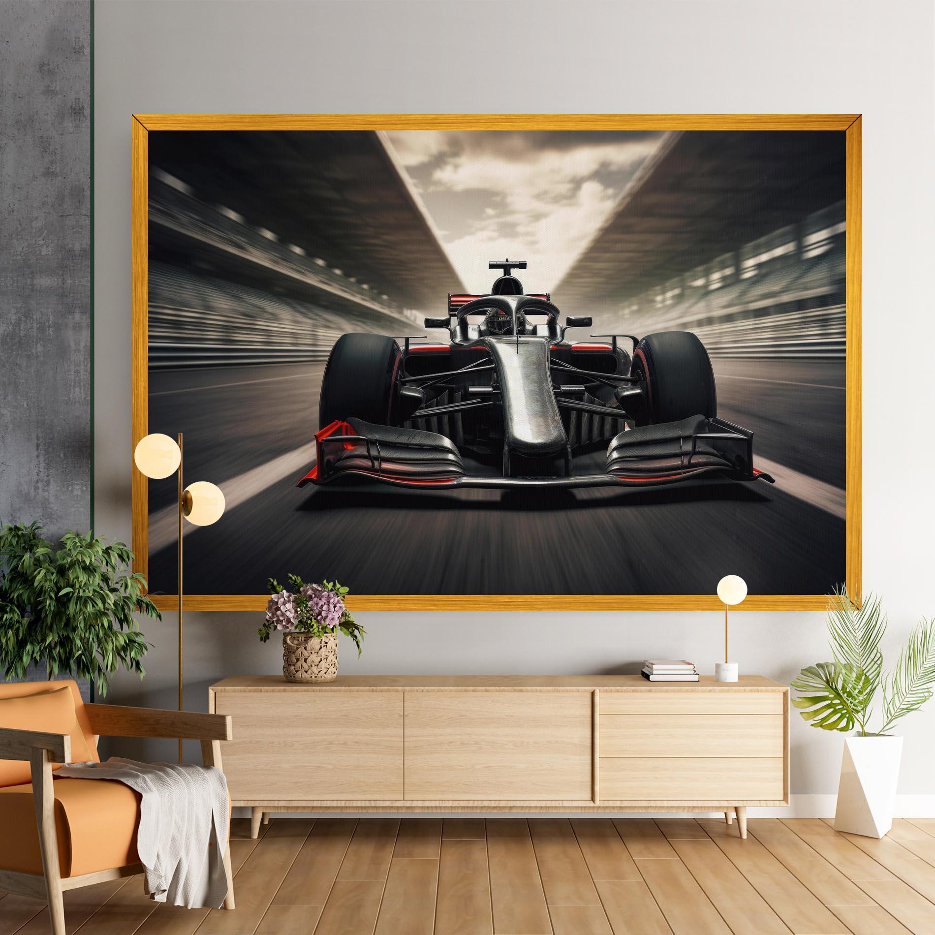 Leinwandbild Black Red F1 mockup 9
