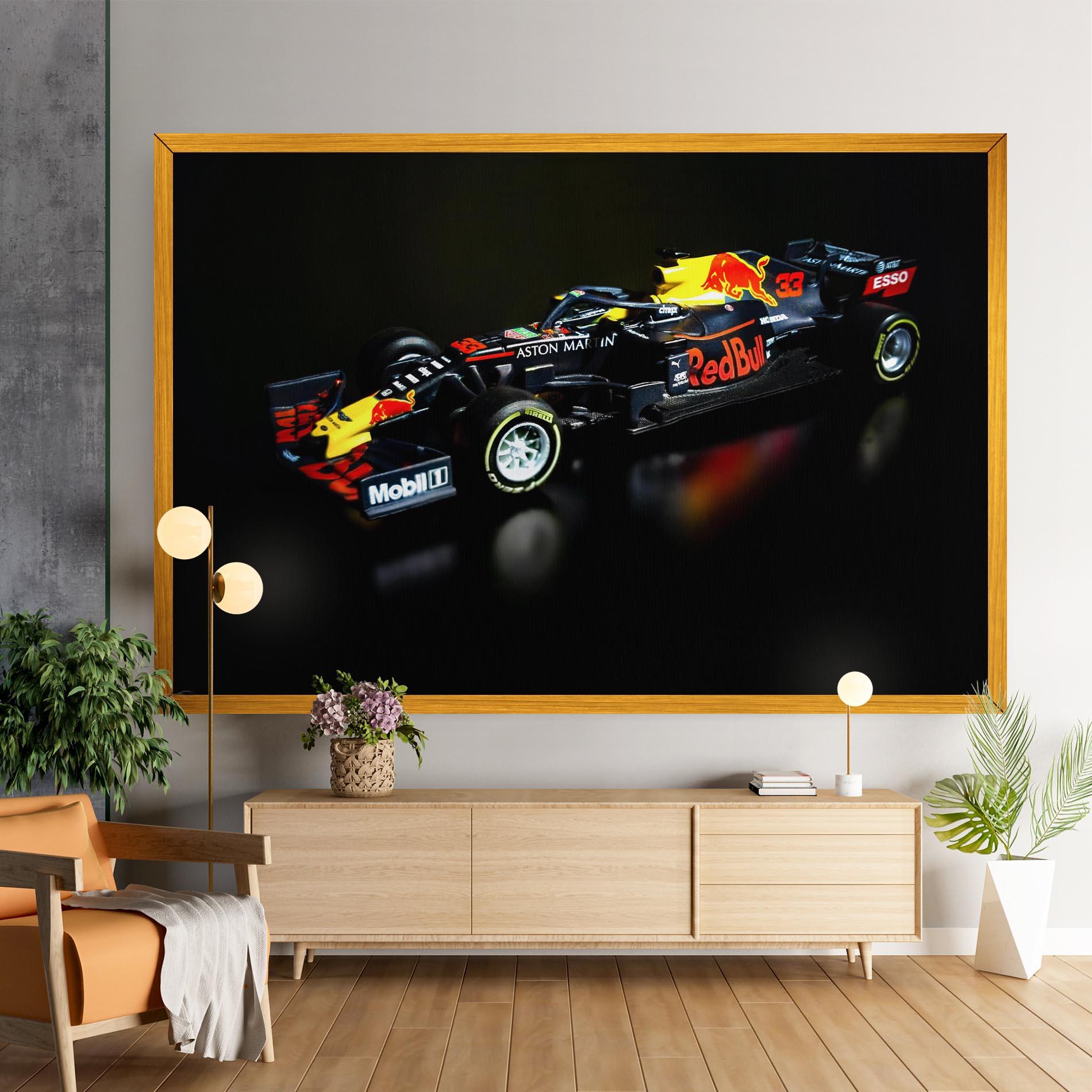 Leinwandbild Black Yellow F1 mockup 9