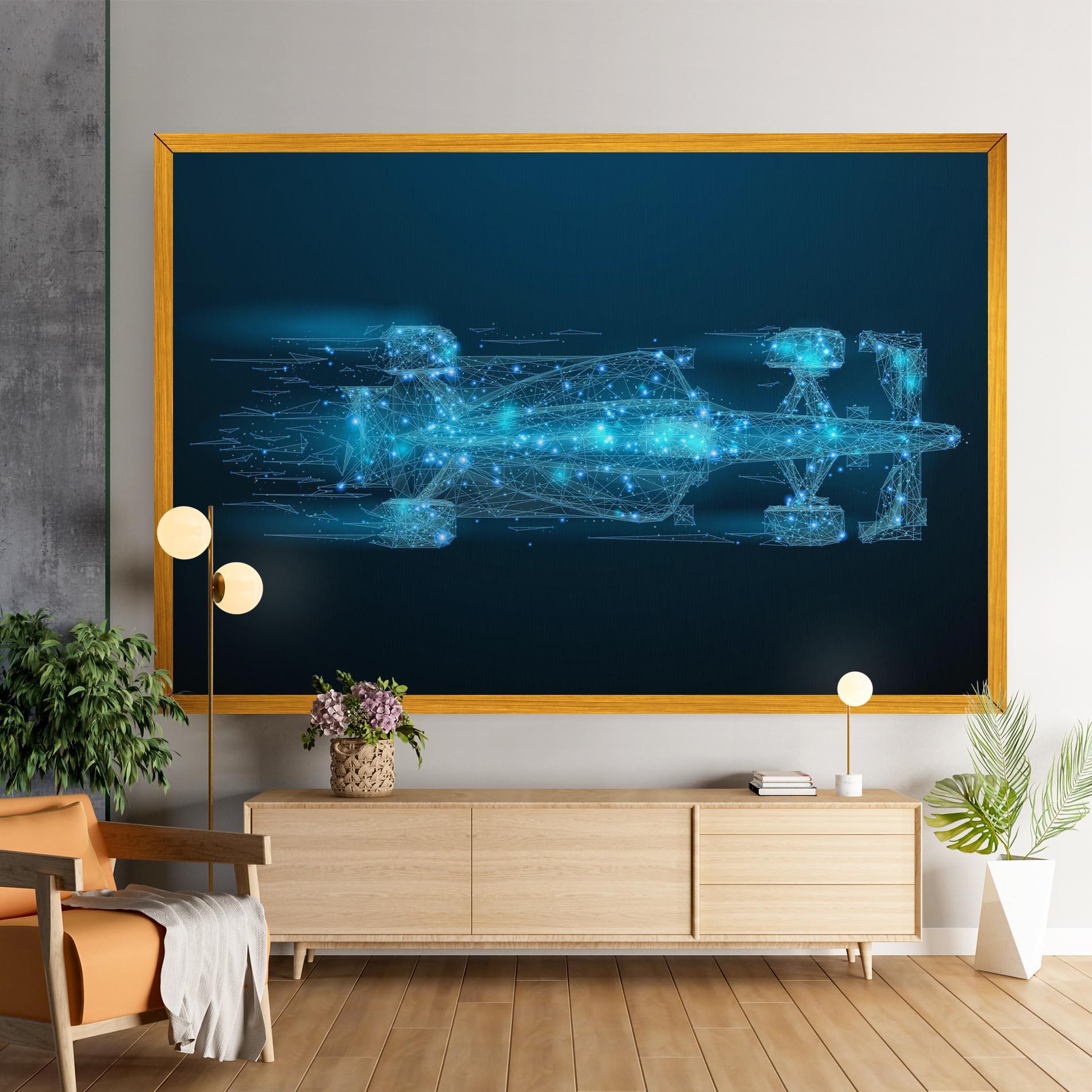 Leinwandbild Blue Light F1 mockup 9