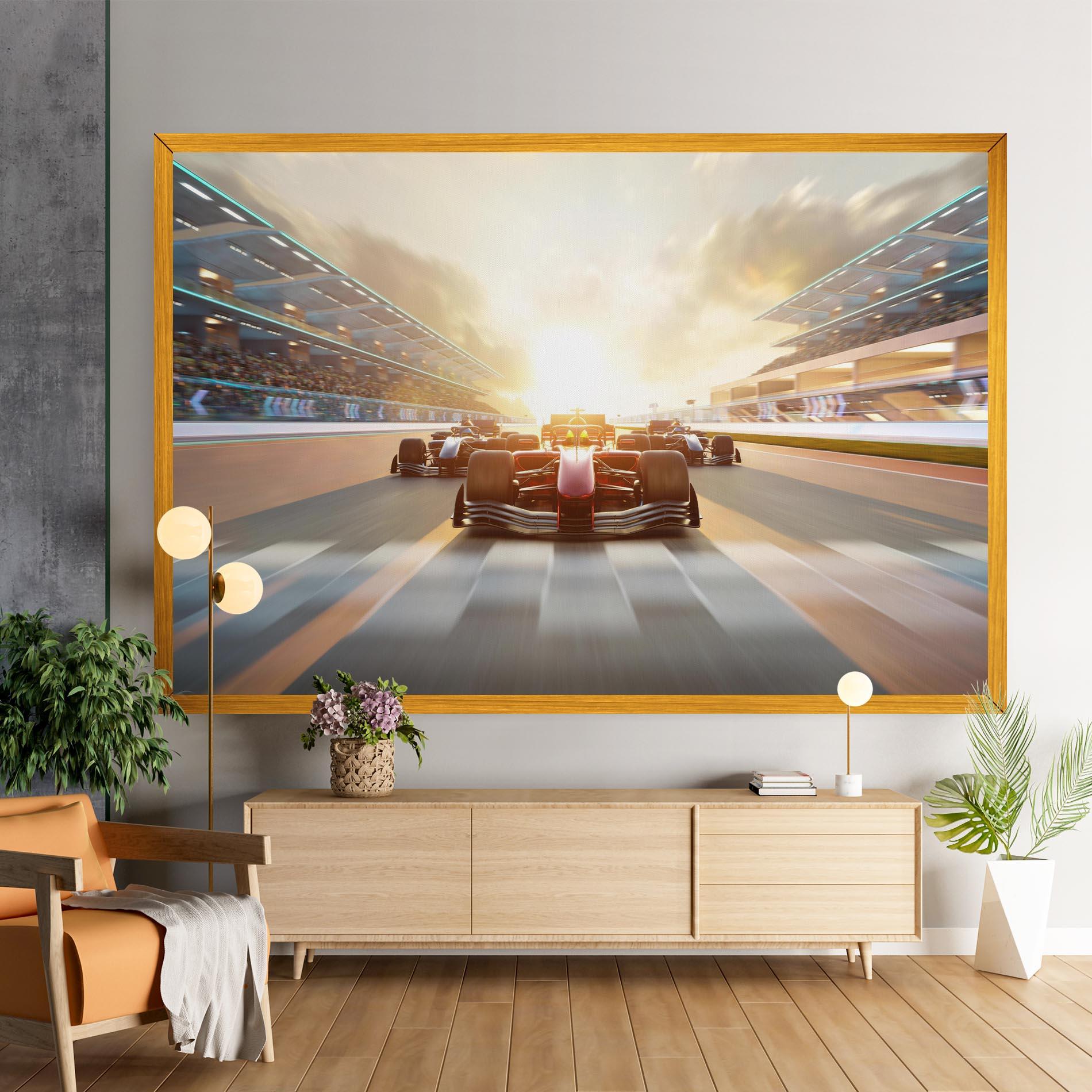 Leinwandbild F1 Winning mockup 9