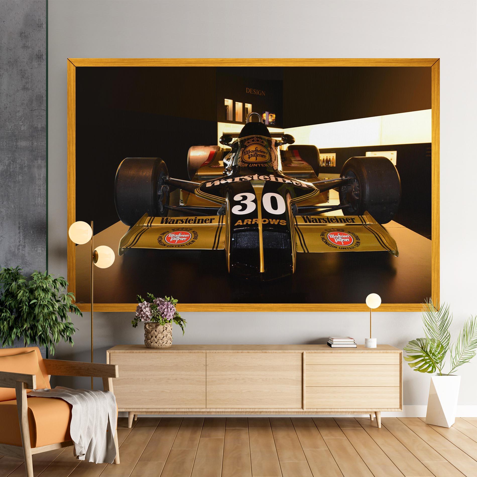 Leinwandbild Formula 1 Car Color mockup 9