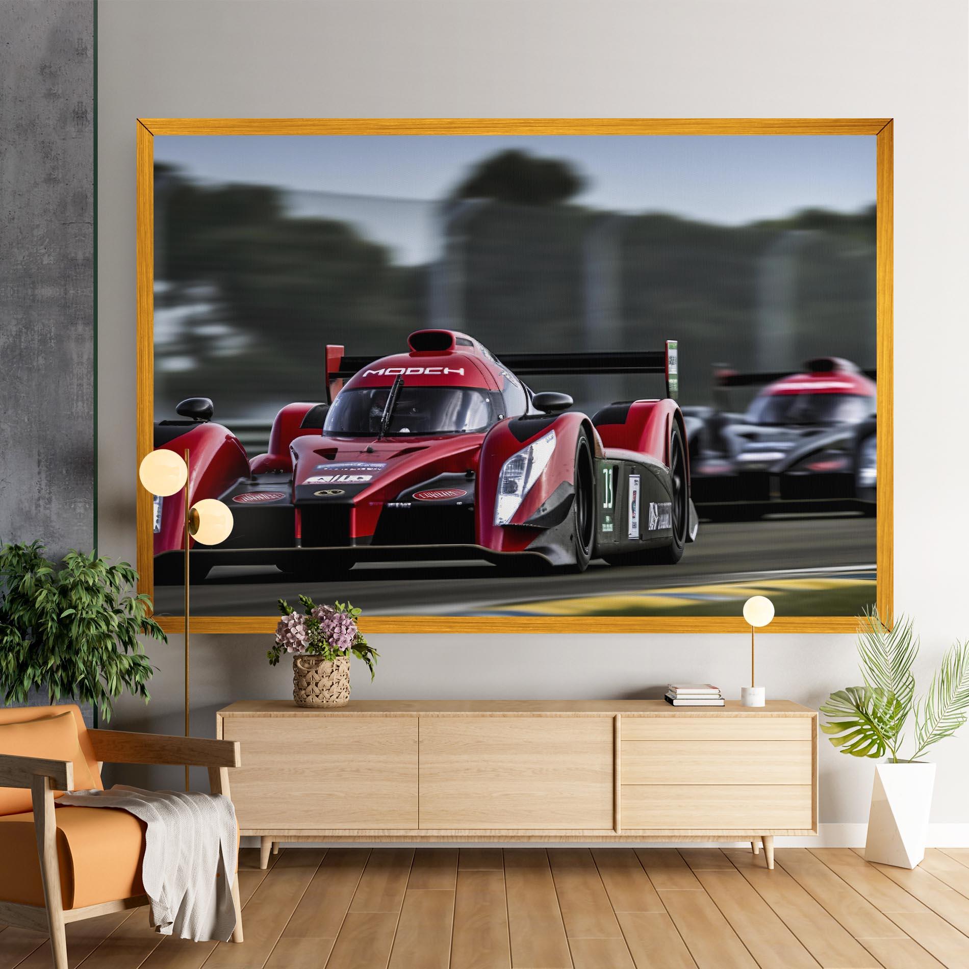 Leinwandbild Red Racing Cars mockup 9