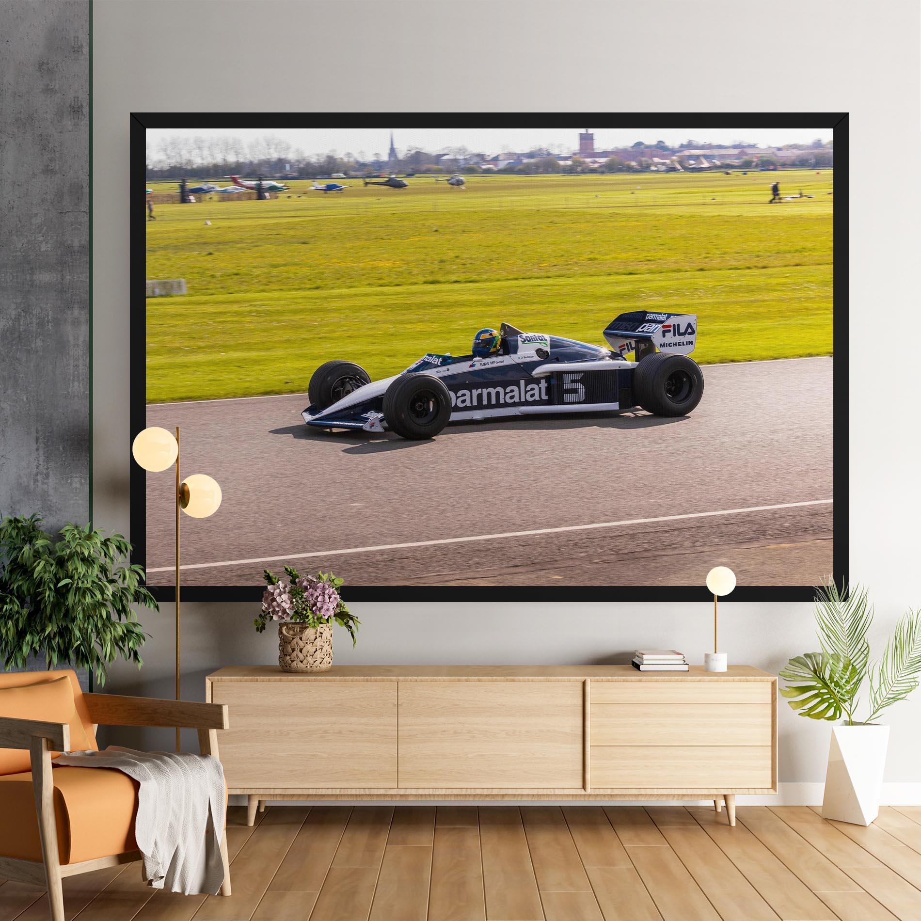 Leinwandbild Black F1 Car mockup 9