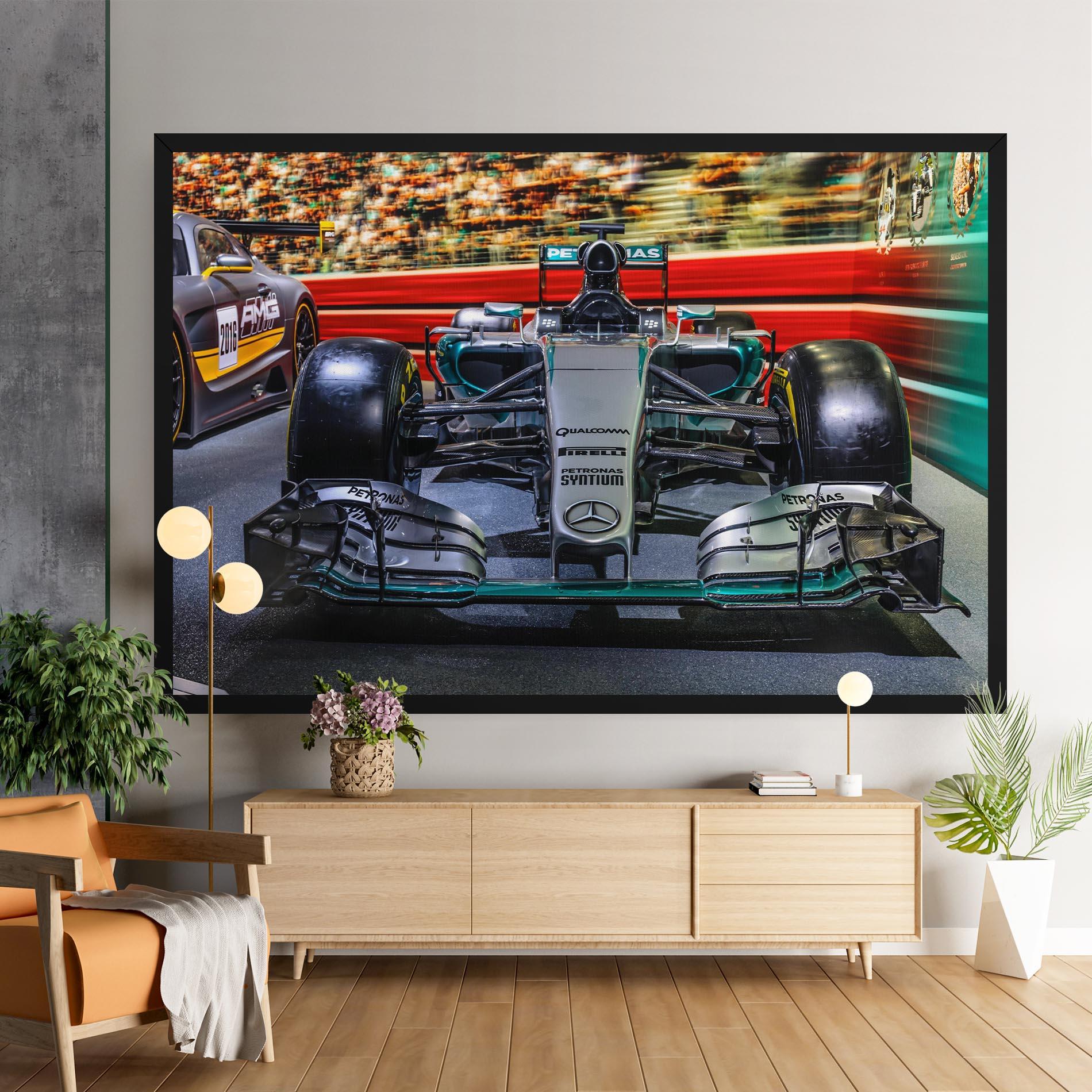 Leinwandbild Black Green F1 mockup 9