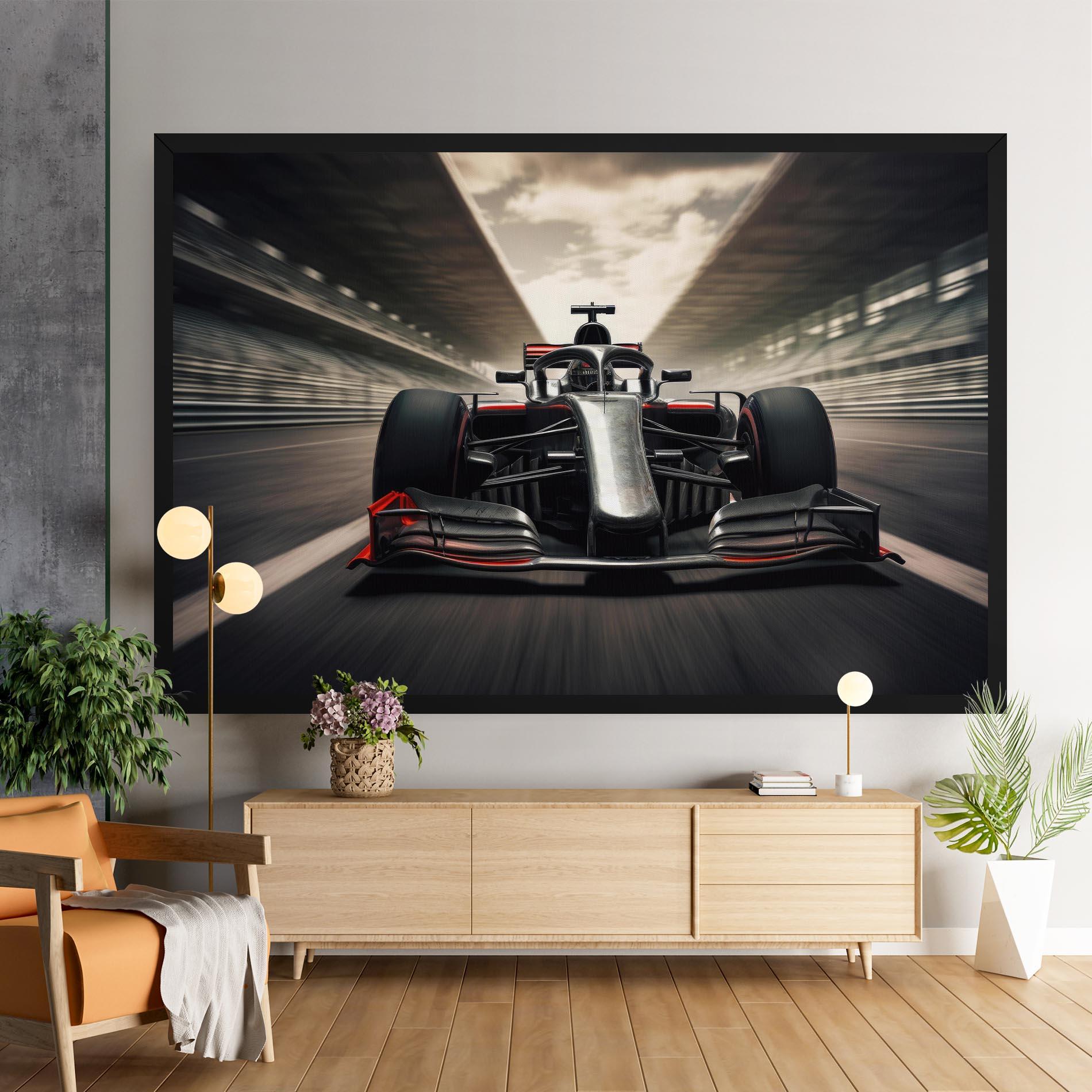 Leinwandbild Black Red F1 mockup 9