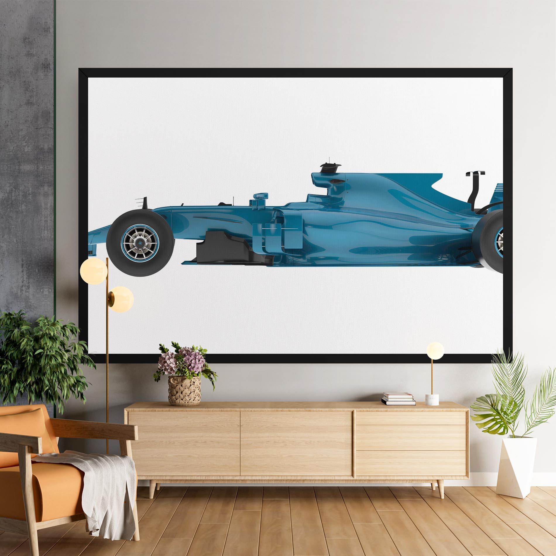 Leinwandbild Blue F1 Toy mockup 9