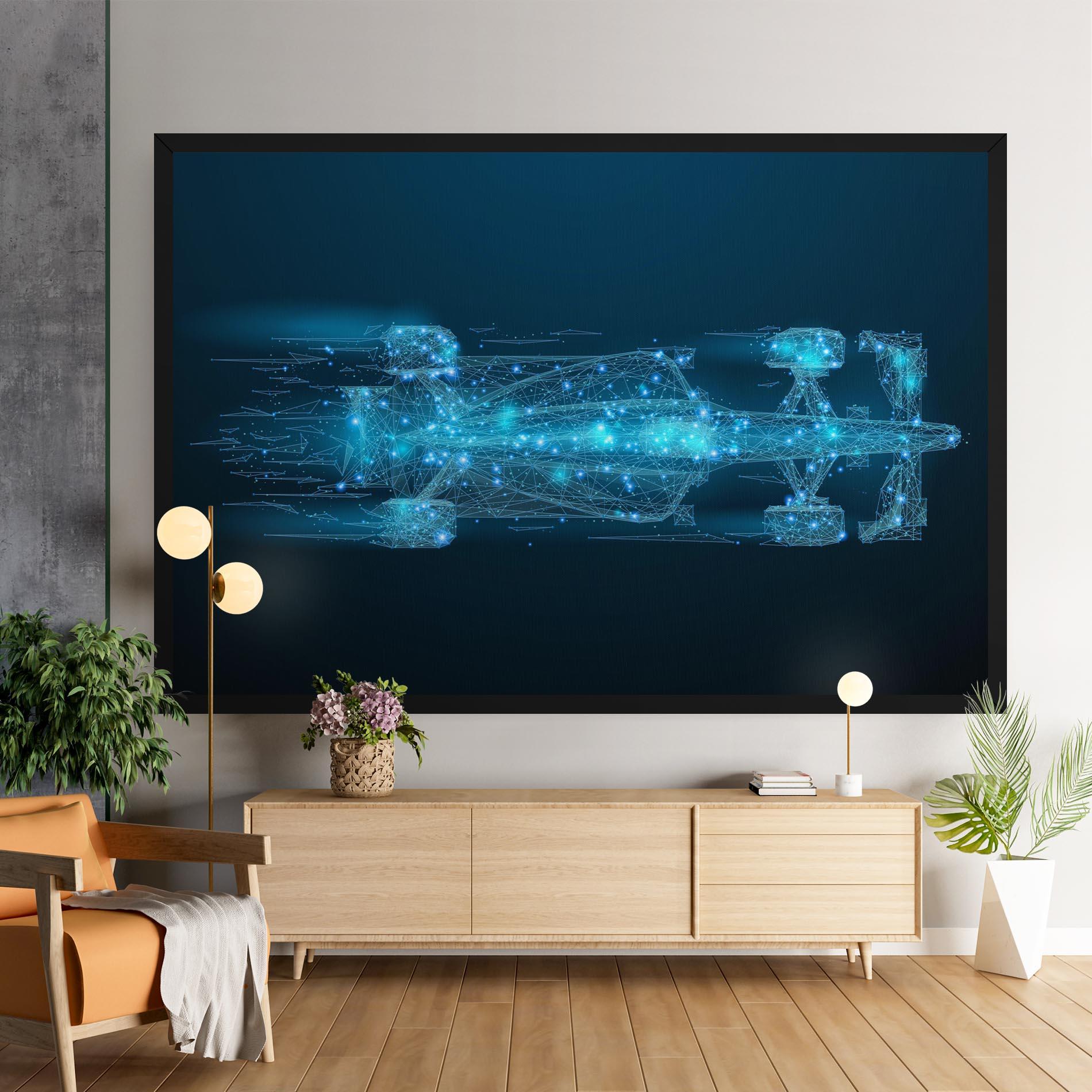 Leinwandbild Blue Light F1 mockup 9