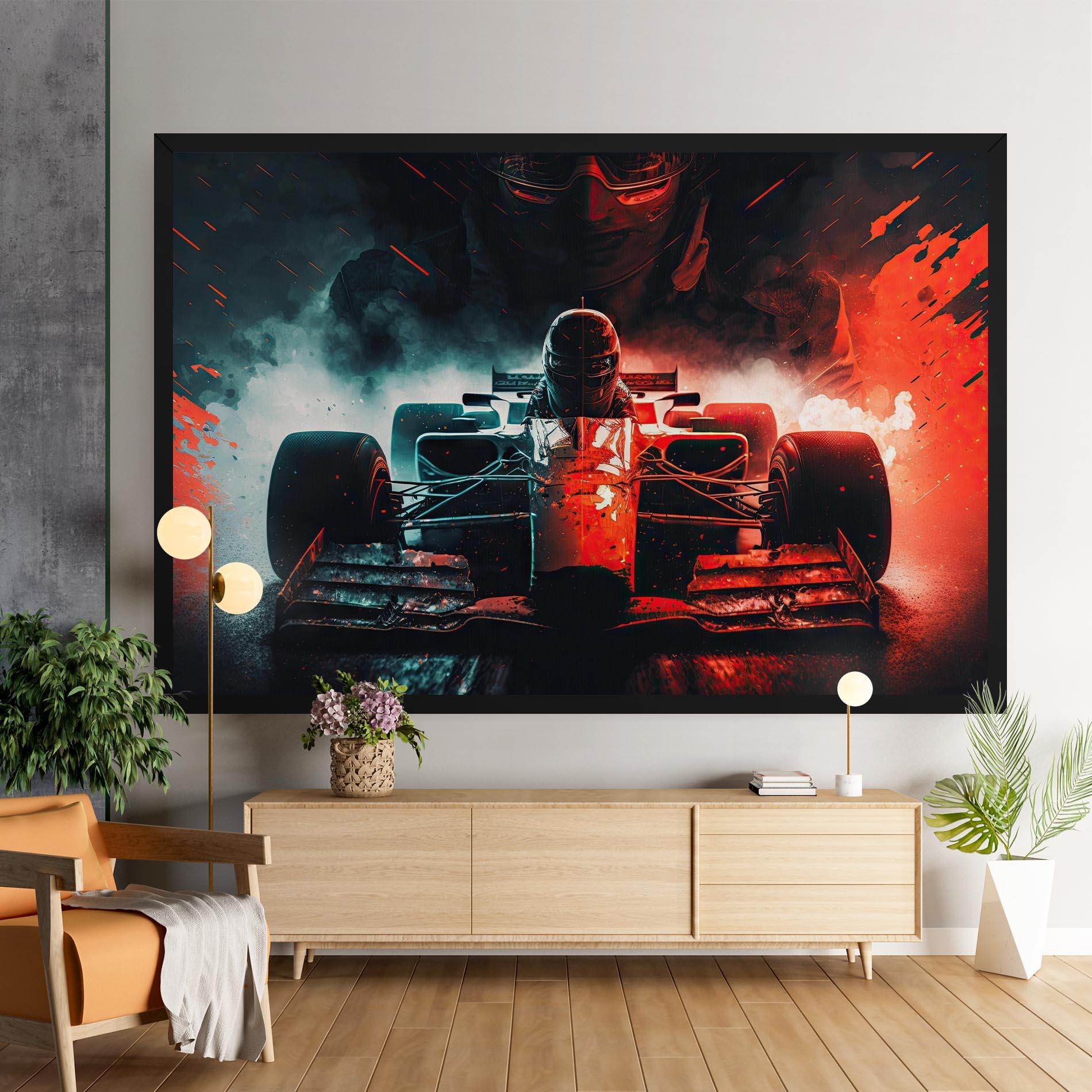 Leinwandbild Blue Red F1 mockup 9