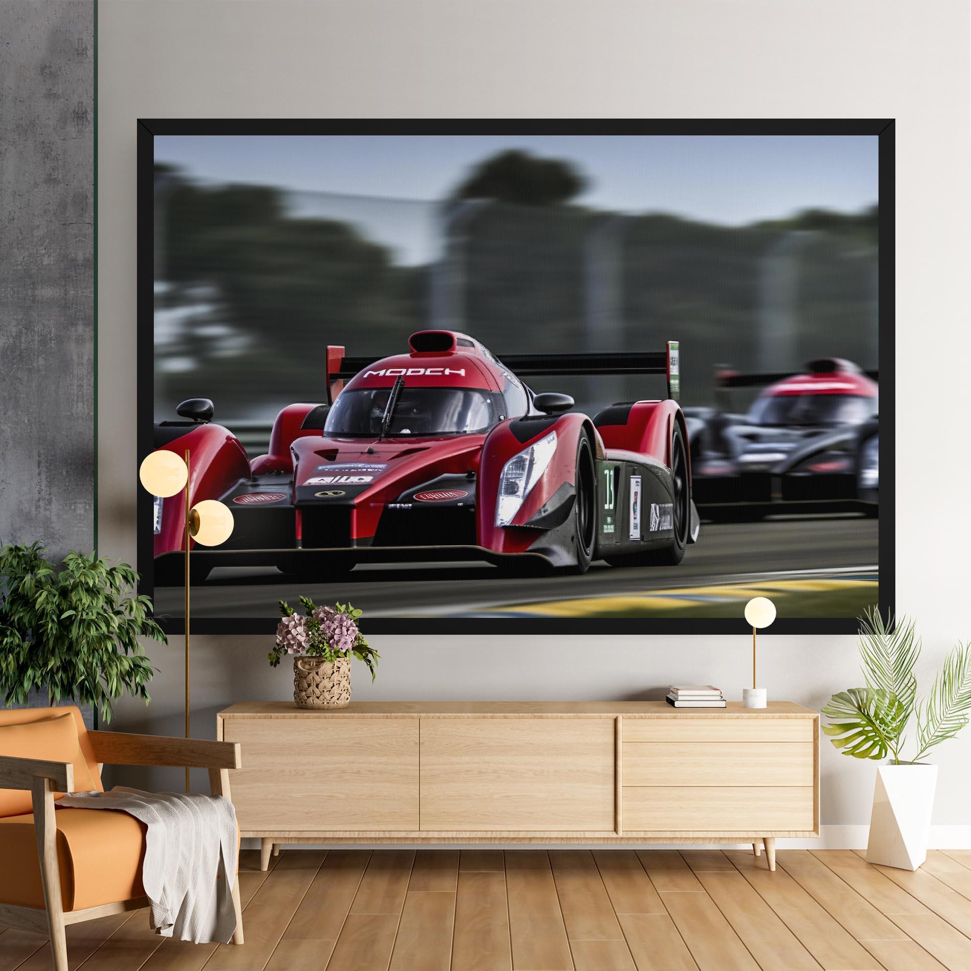 Leinwandbild Red Racing Cars mockup 9