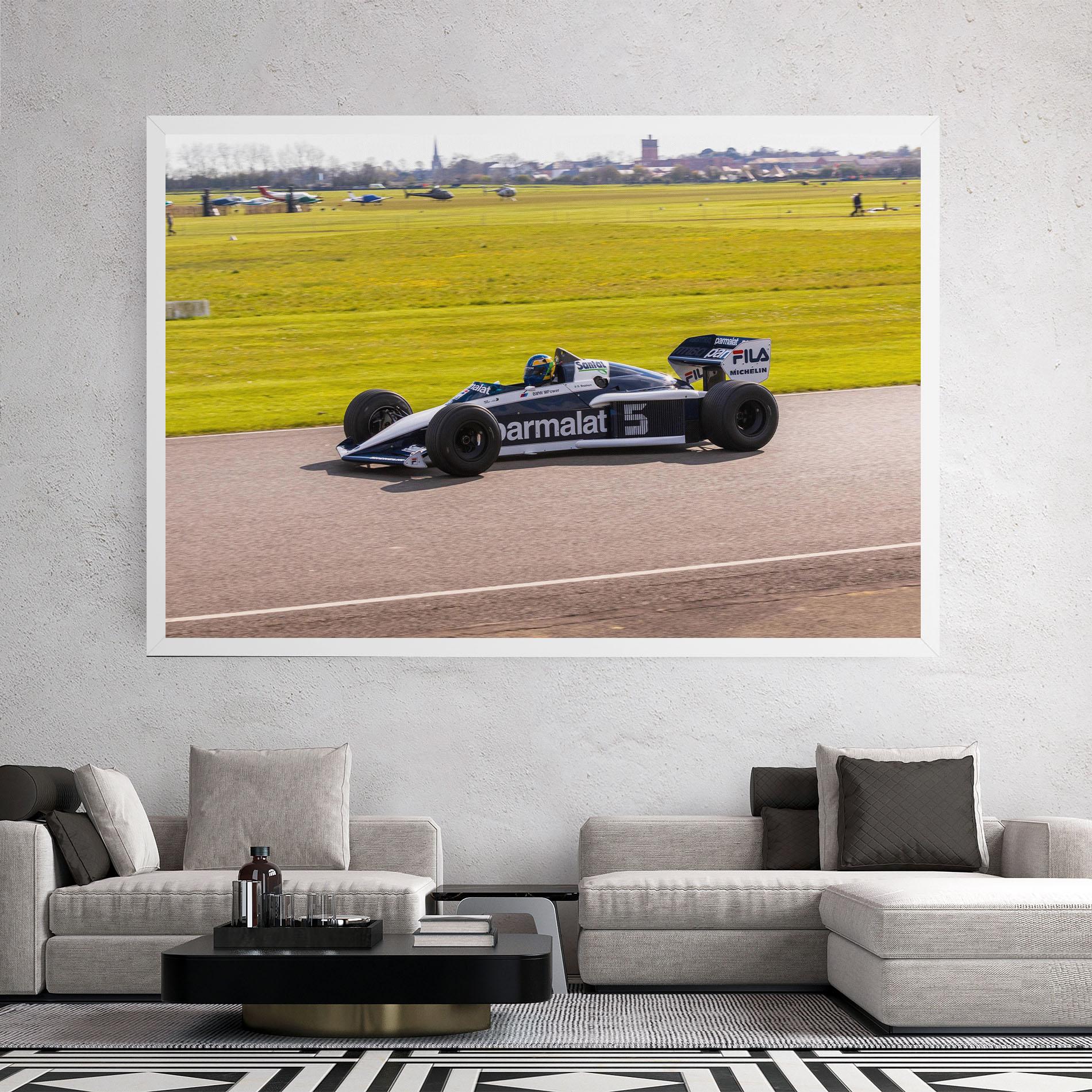 Leinwandbild Black F1 Car mockup 2