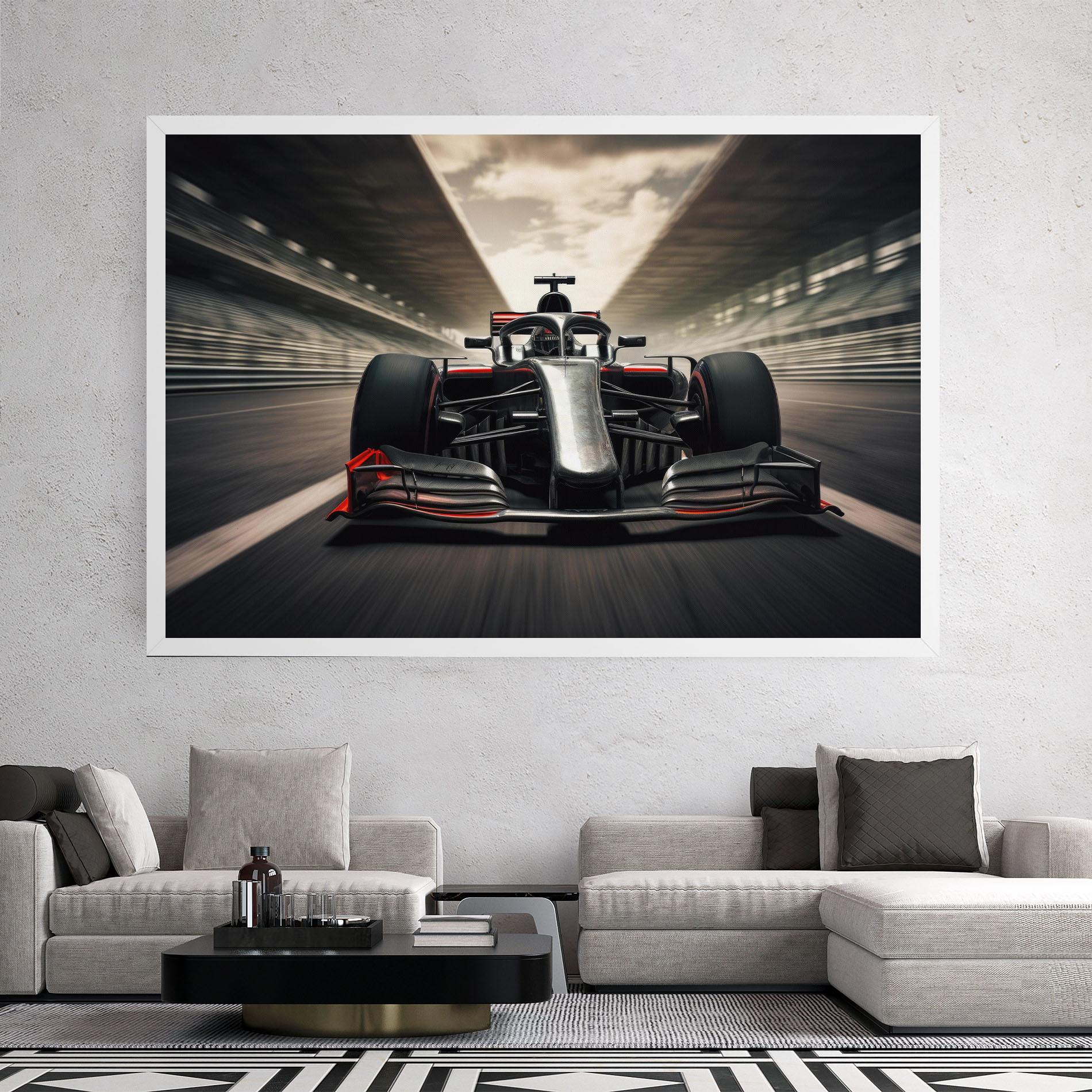 Leinwandbild Black Red F1 mockup 2