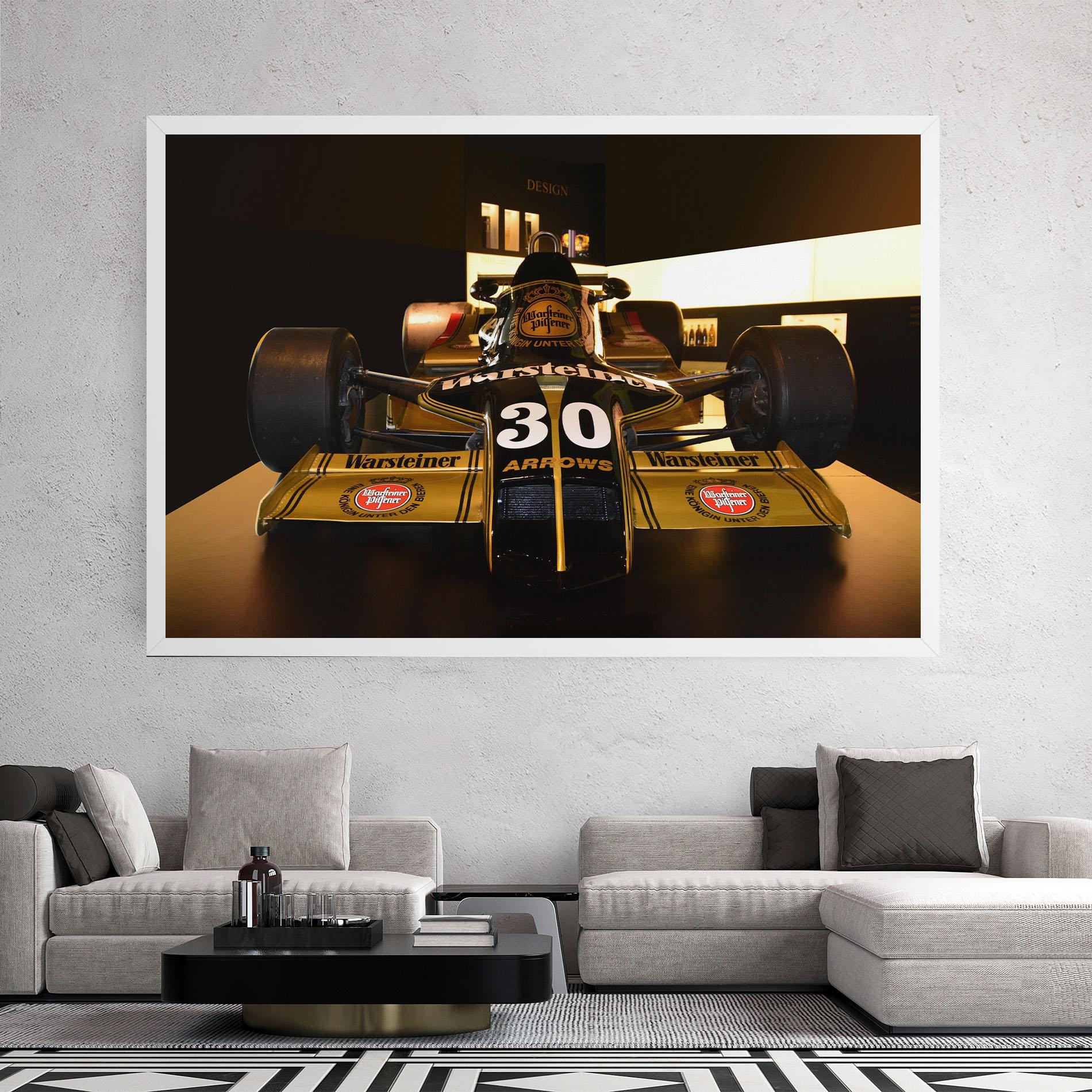 Leinwandbild Formula 1 Car Color mockup 2