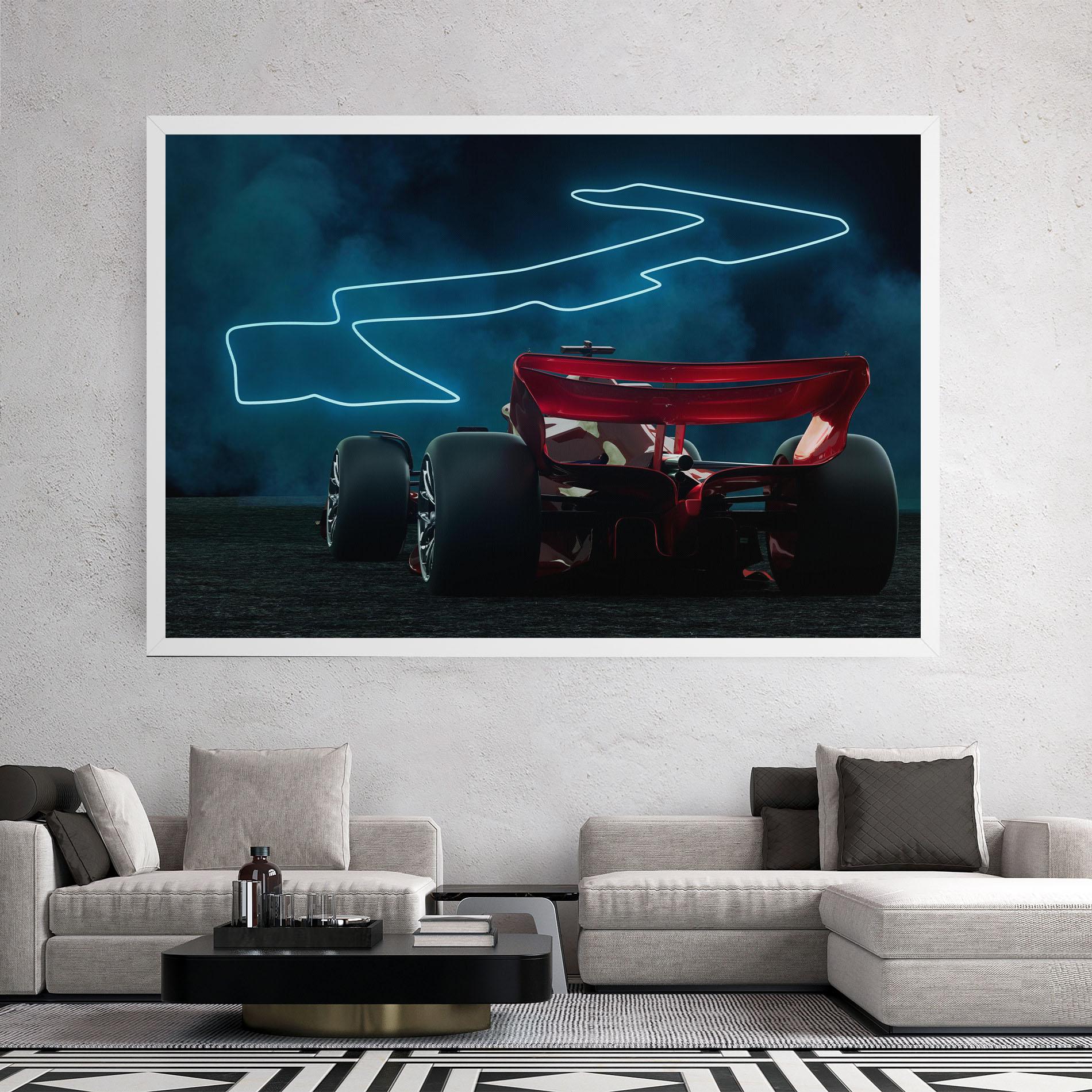 Leinwandbild Race Car F1 mockup 2