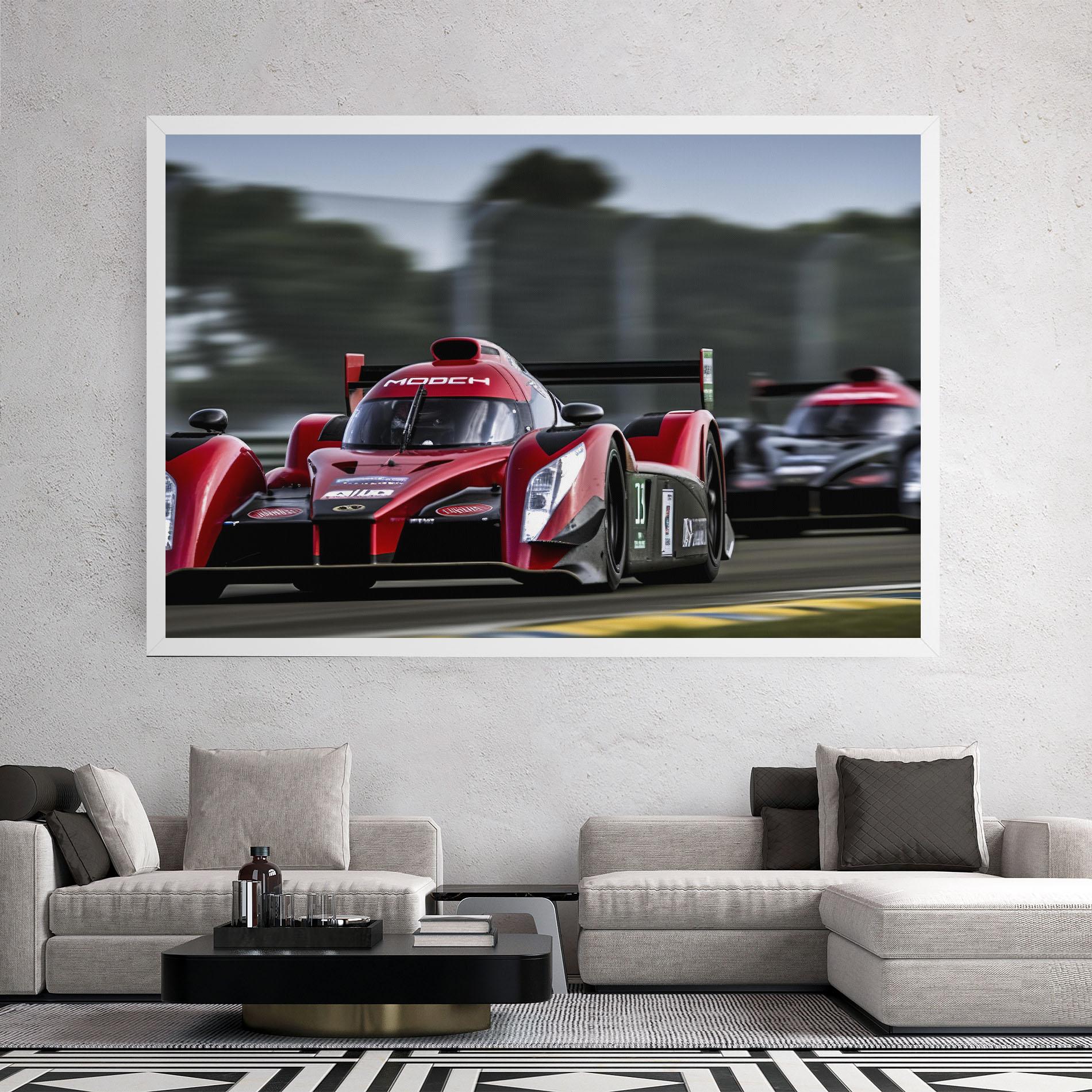 Leinwandbild Red Racing Cars mockup 2