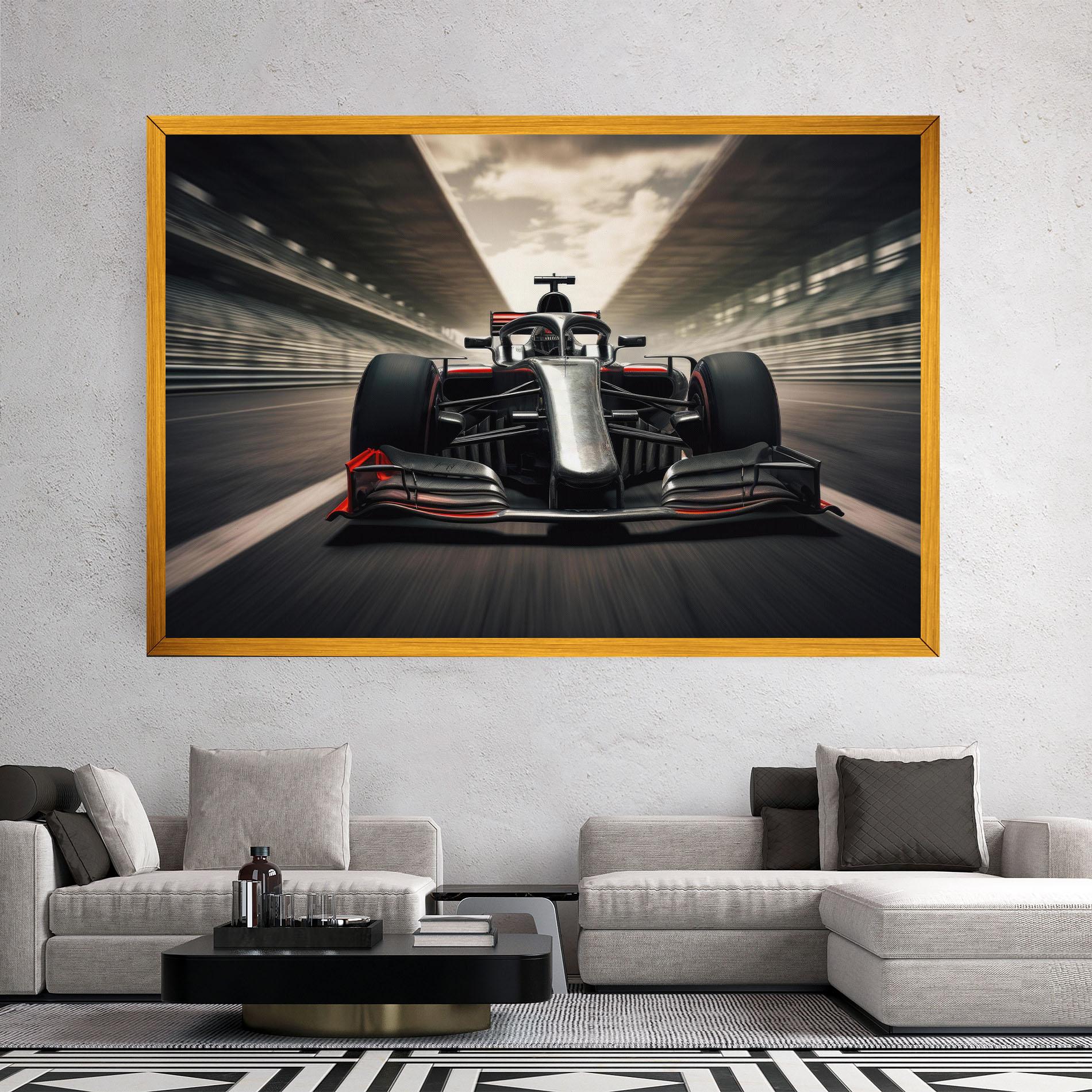 Leinwandbild Black Red F1 mockup 2