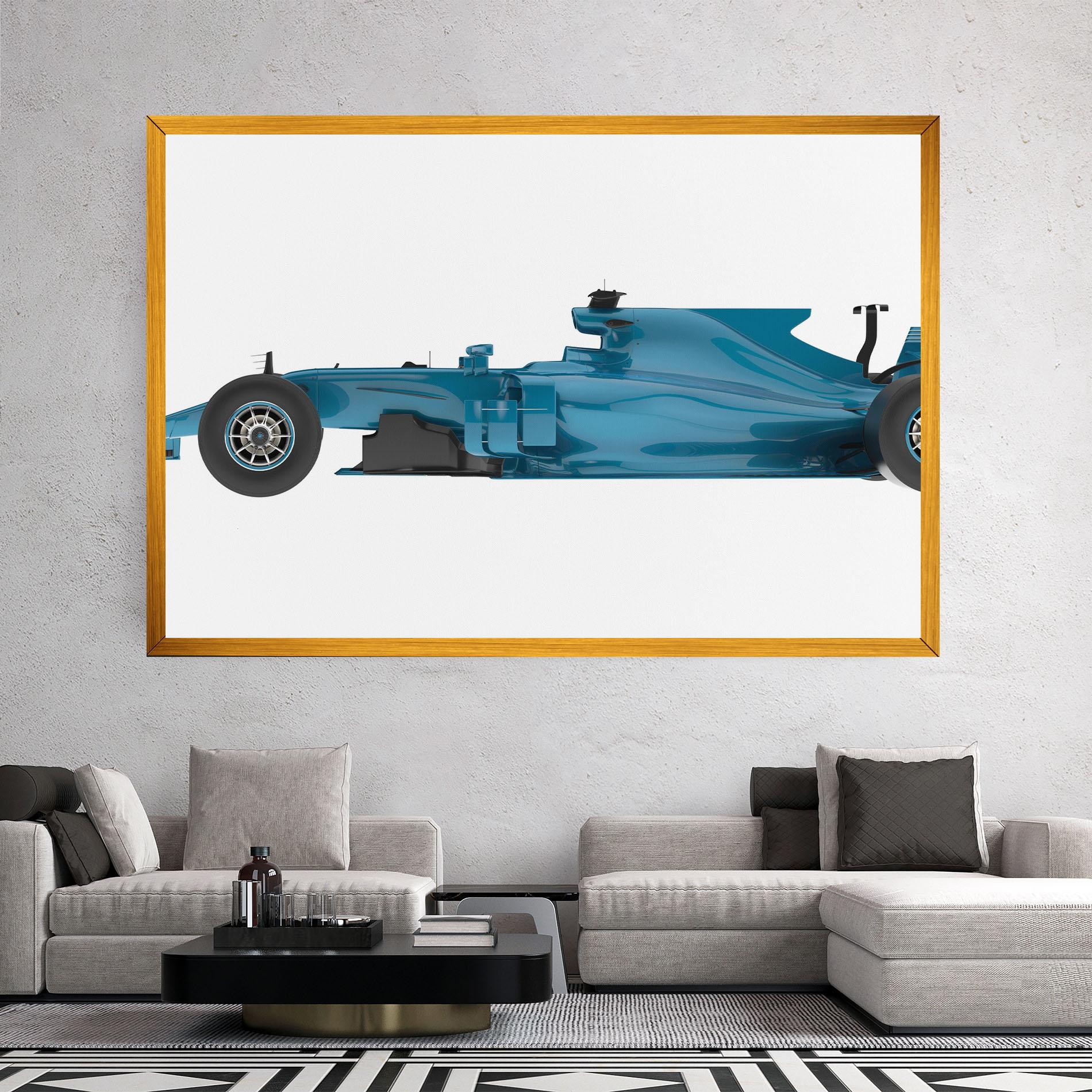 Leinwandbild Blue F1 Toy mockup 2