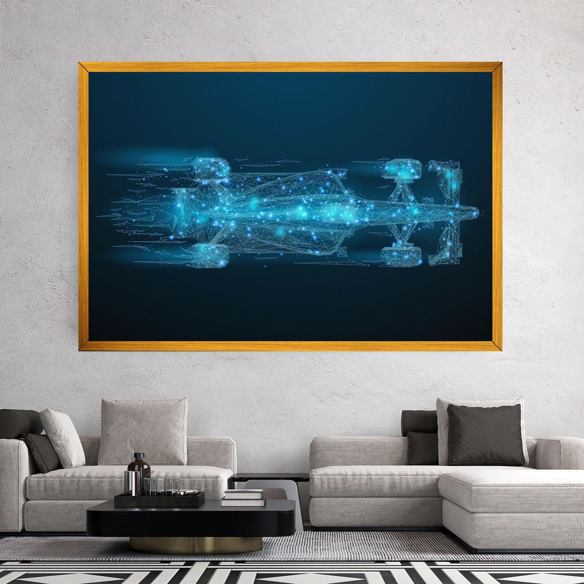 Leinwandbild Blue Light F1 mockup 2
