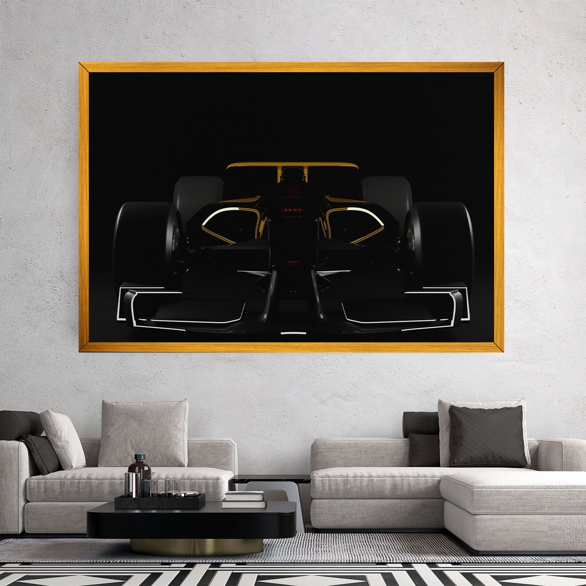 Dark F1 Car mockup 2