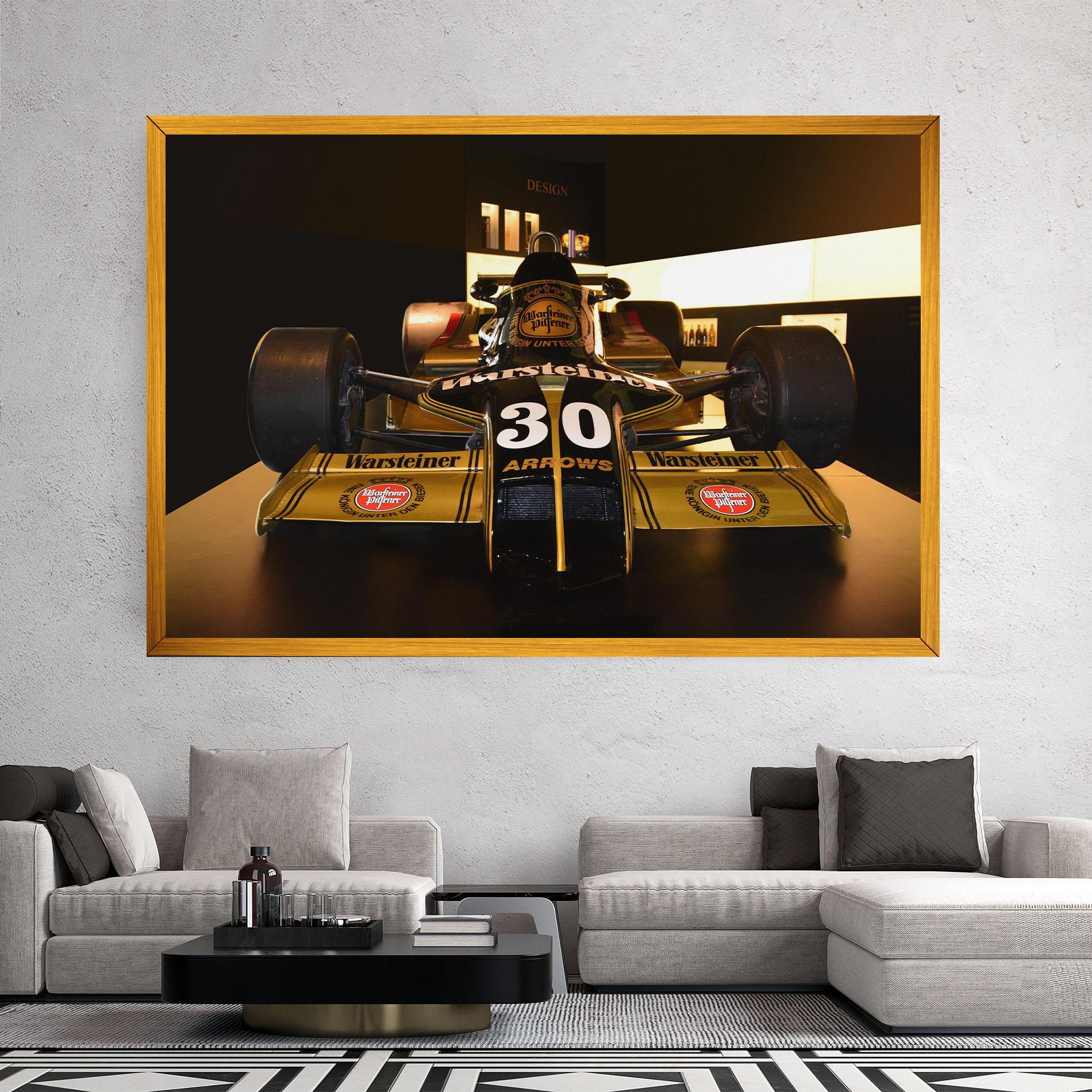 Leinwandbild Formula 1 Car Color mockup 2