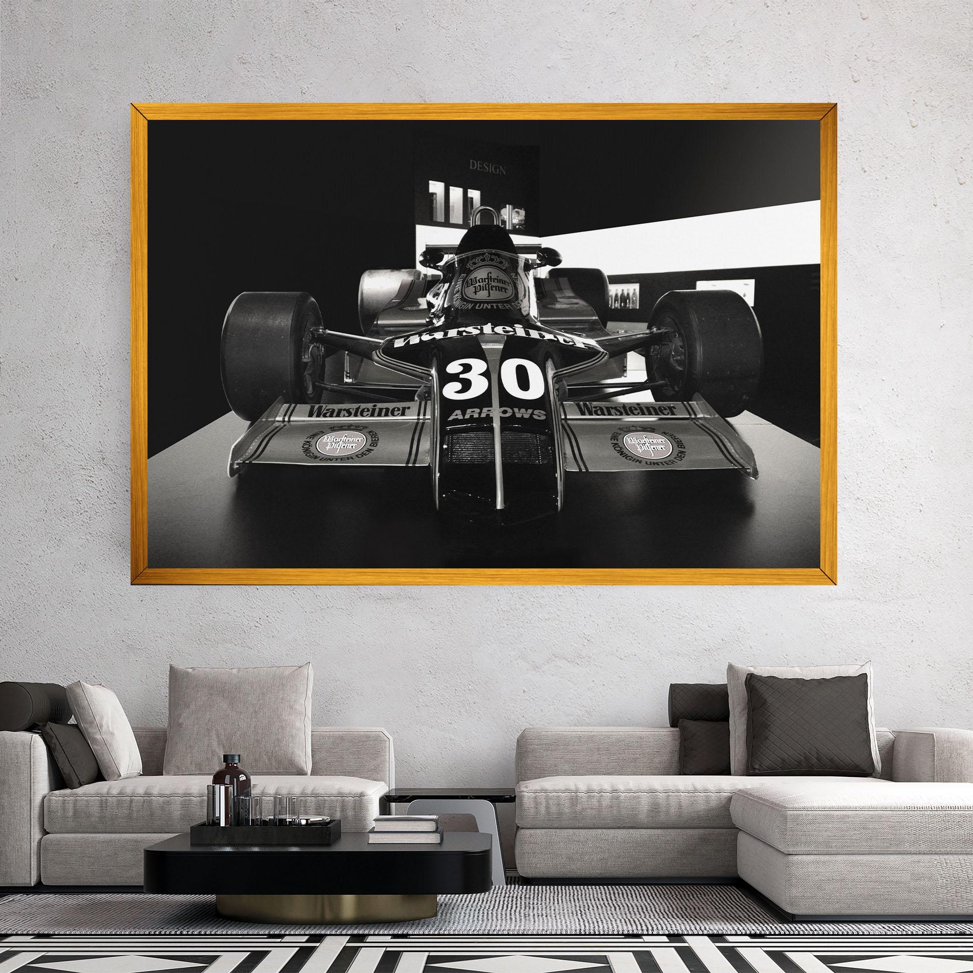 Leinwandbild Formula 1 Car Grey mockup 2