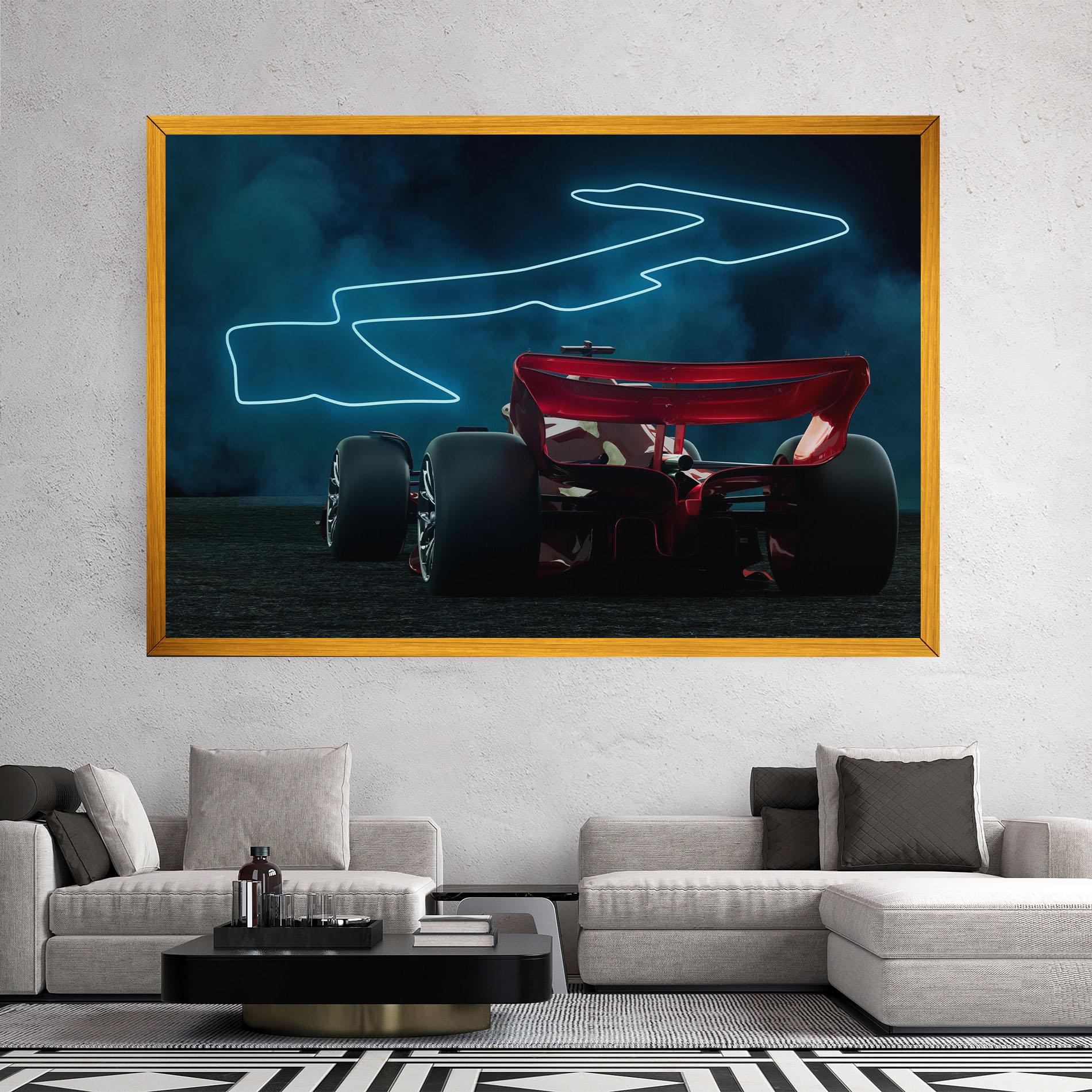 Leinwandbild Race Car F1 mockup 2