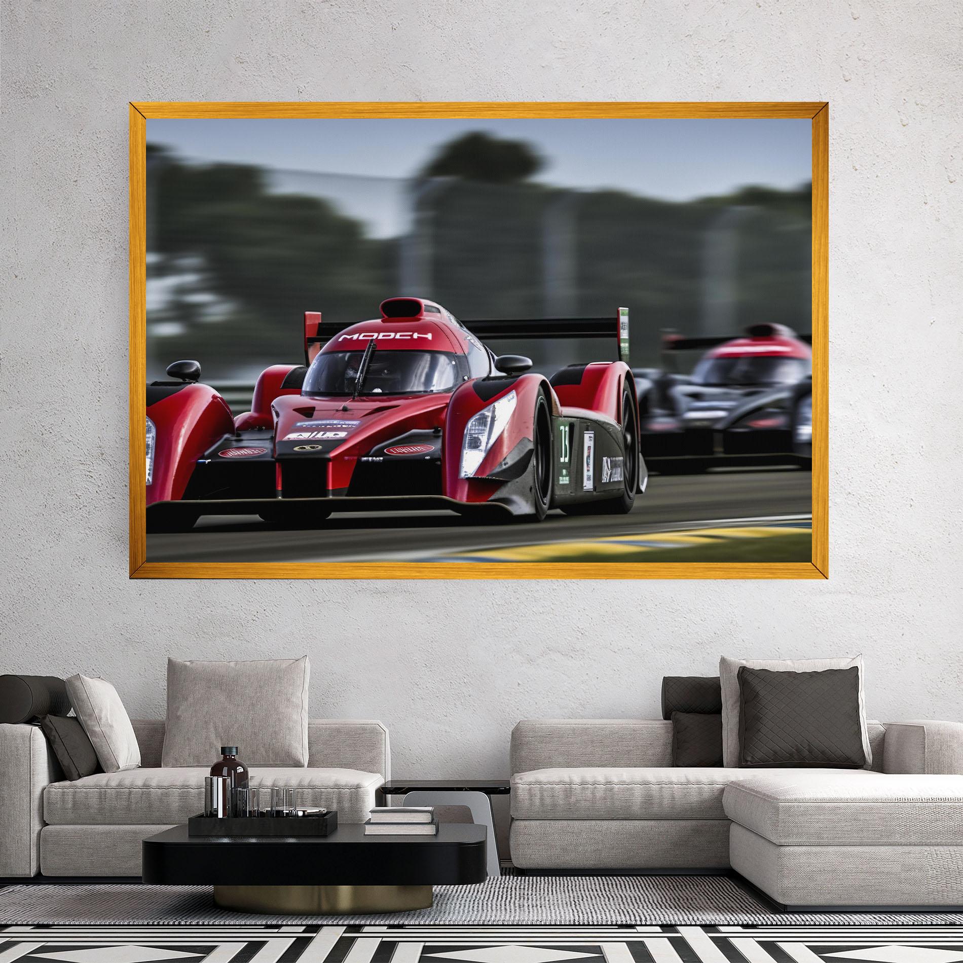 Leinwandbild Red Racing Cars mockup 2