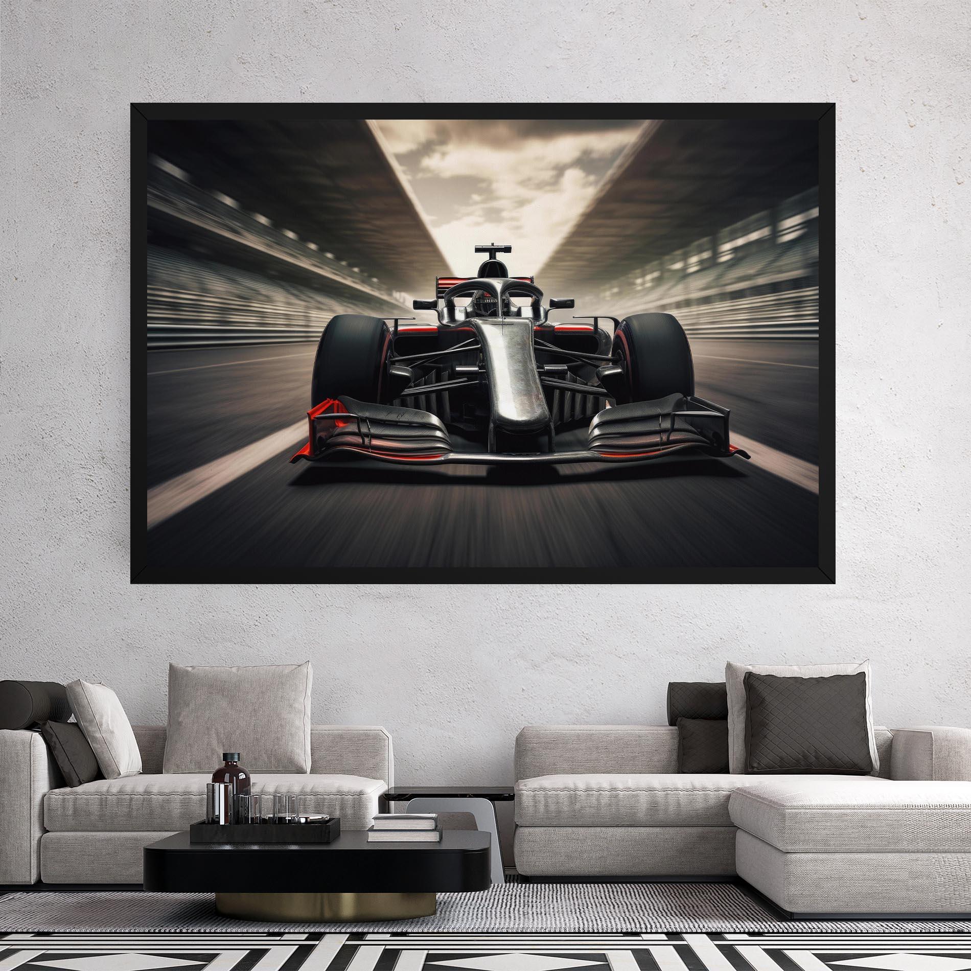 Leinwandbild Black Red F1 mockup 2